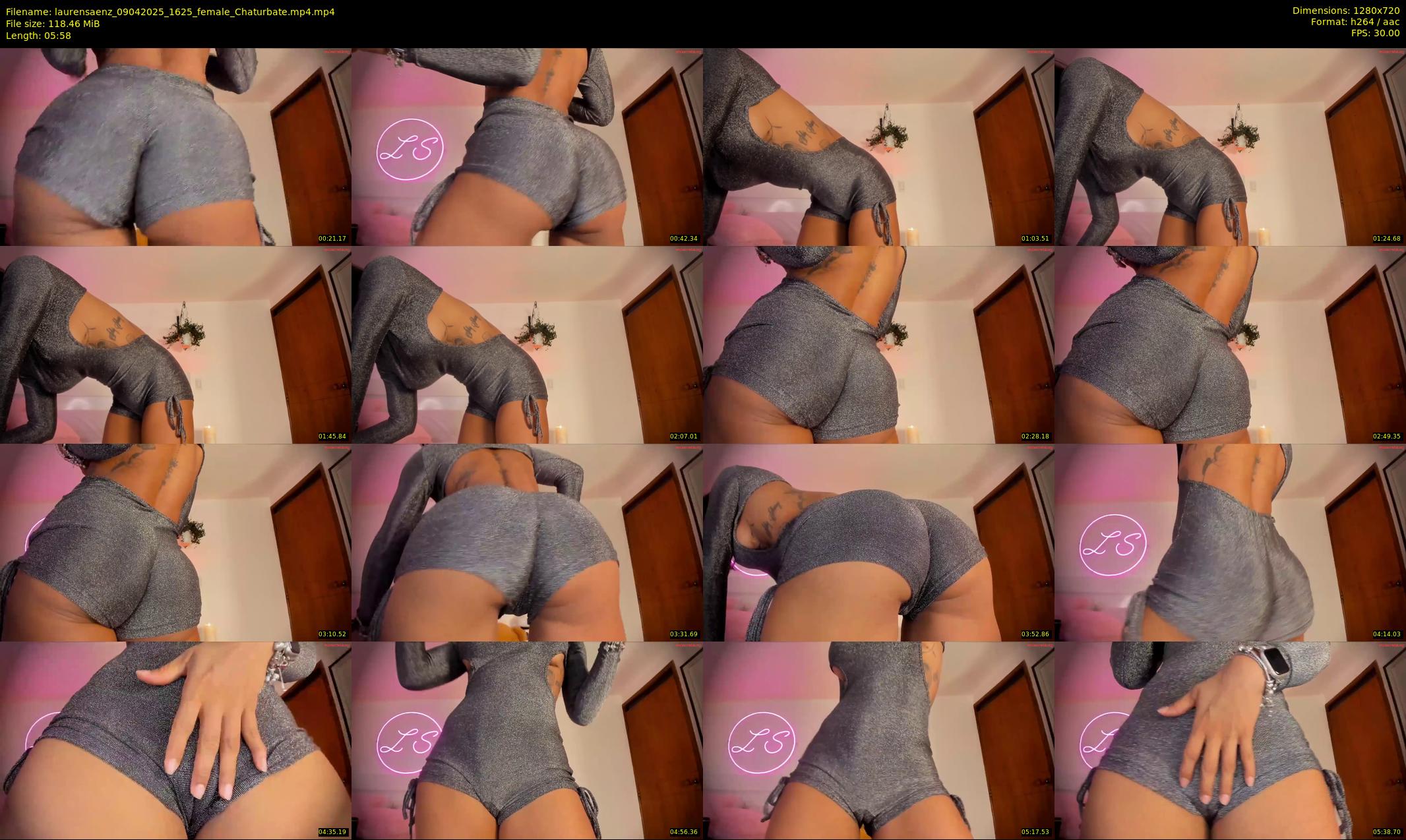 laurensaenz — 6 minute Chaturbate female cam show recording, 720p, Apr 9, 2025