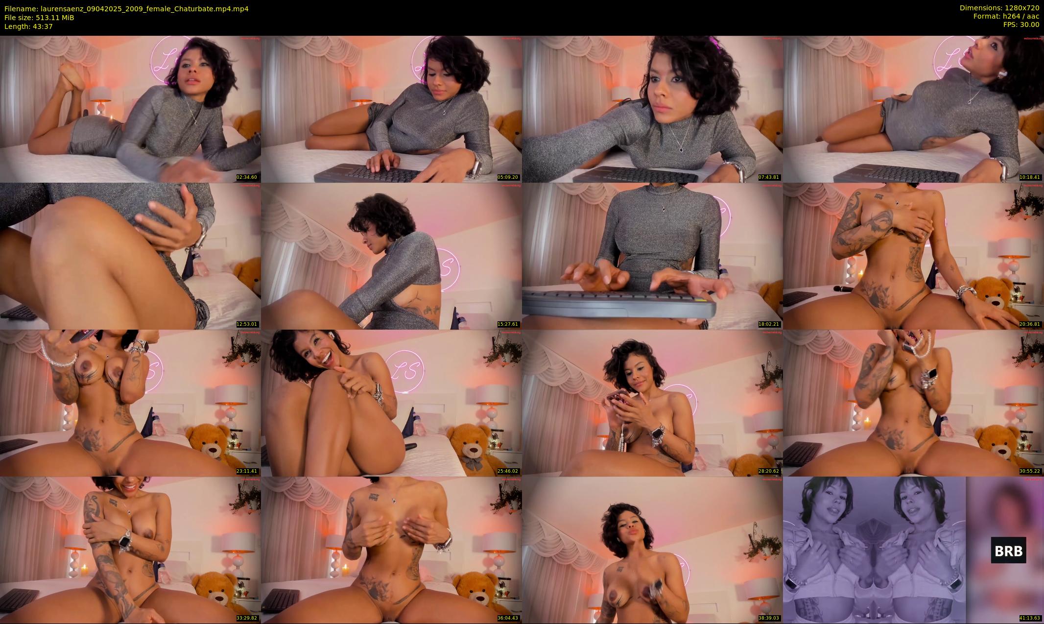 laurensaenz — 44 minute Chaturbate female cam show recording, 720p, Apr 9, 2025