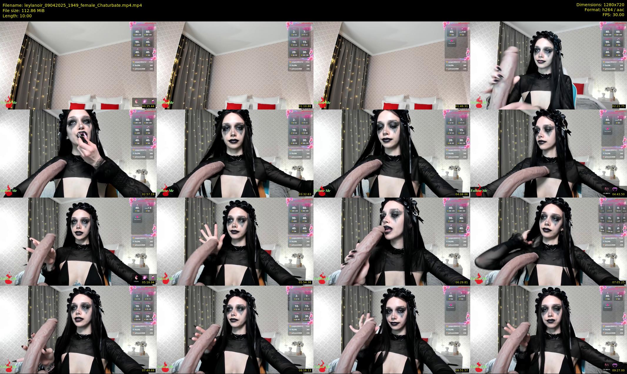 leylanoir — 10 minute Chaturbate female cam show recording, 720p, Apr 9, 2025