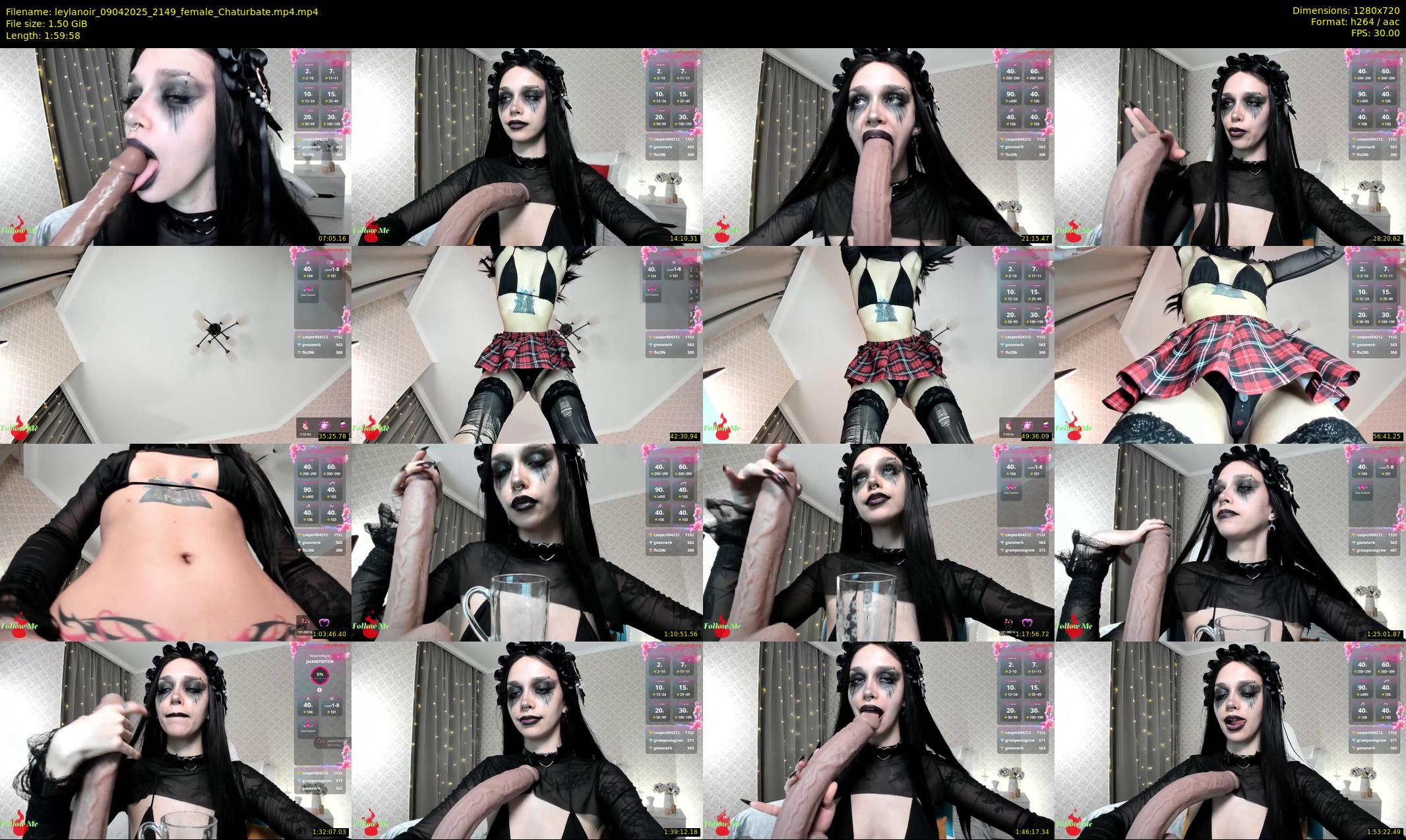 leylanoir — 120 minute Chaturbate female cam show recording, 720p, Apr 9, 2025