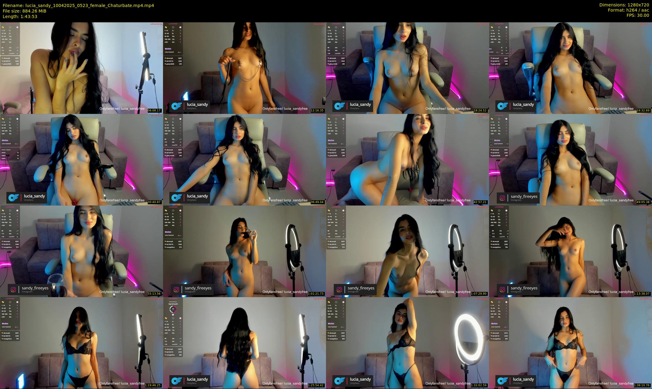 lucia_sandy — 104 minute Chaturbate female cam show recording, 720p, Apr 10, 2025