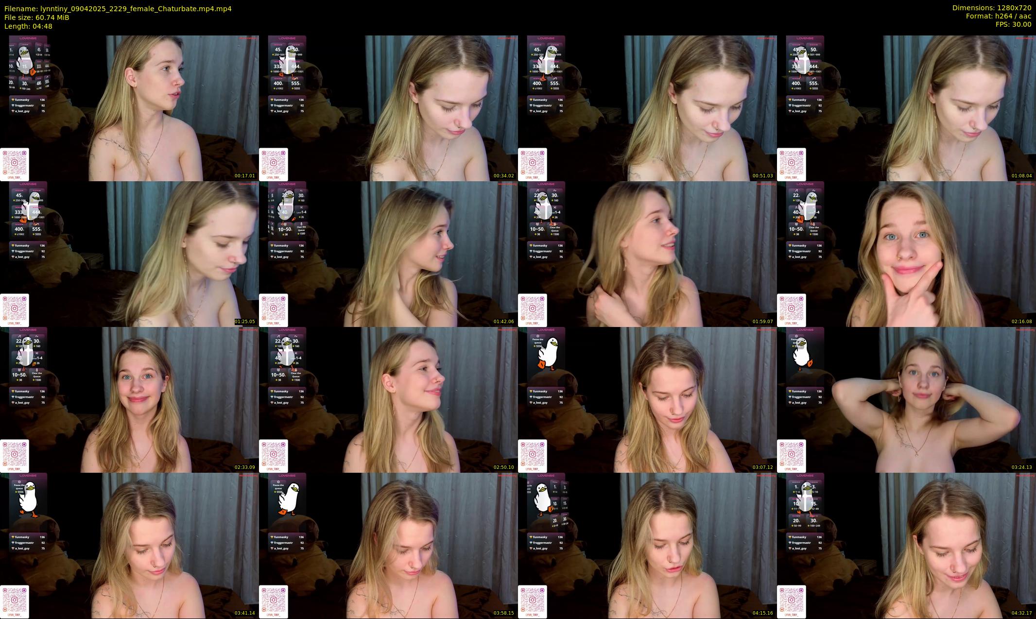 lynntiny — 5 minute Chaturbate female cam show recording, 720p, Apr 9, 2025