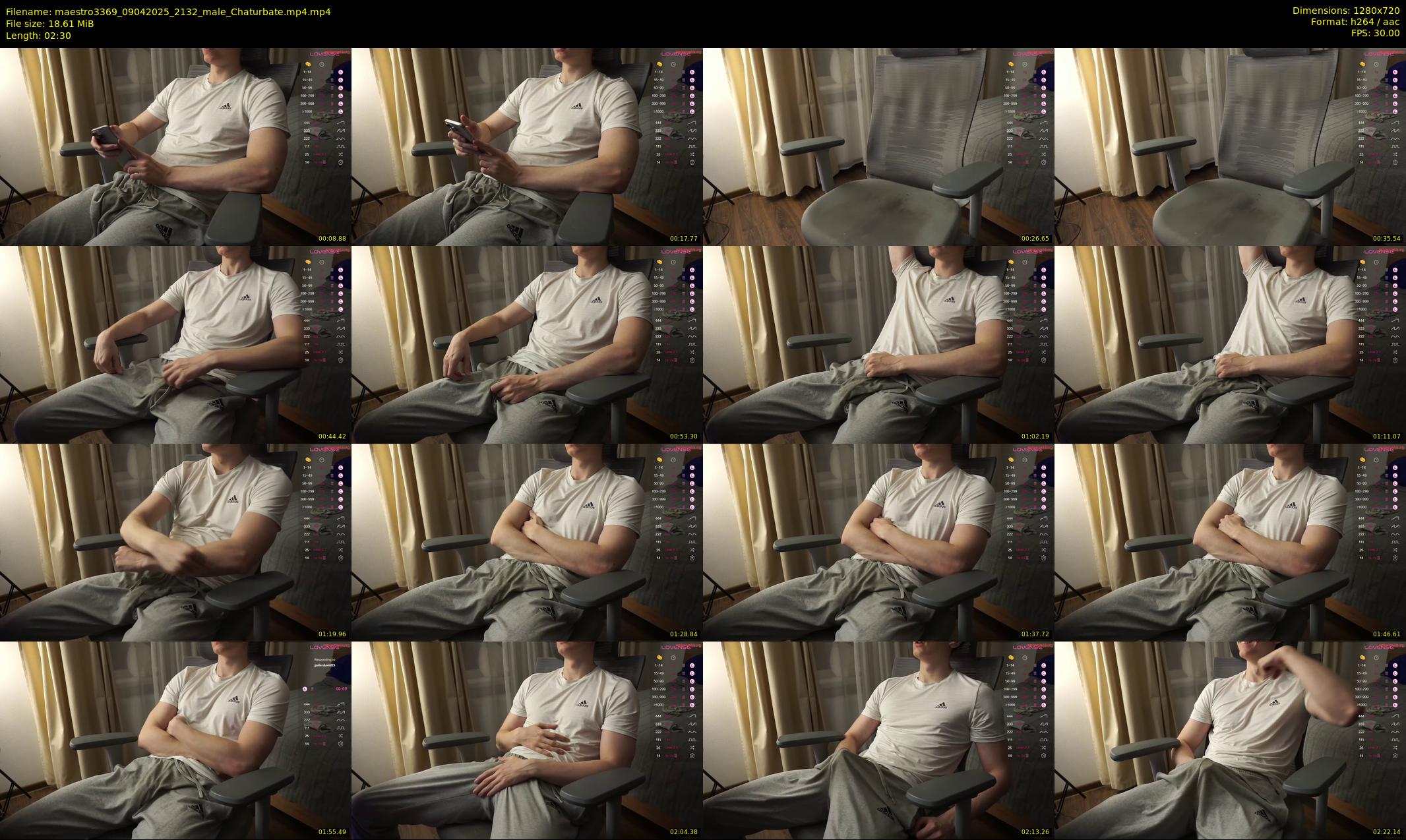 maestro3369 — 3 minute Chaturbate male cam show recording, 720p, Apr 9, 2025