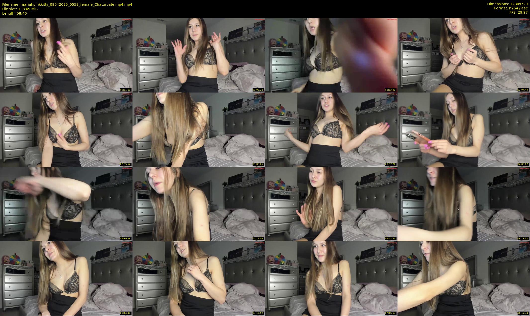 mariahpinkkitty — 9 minute Chaturbate female cam show recording, 720p, Apr 9, 2025