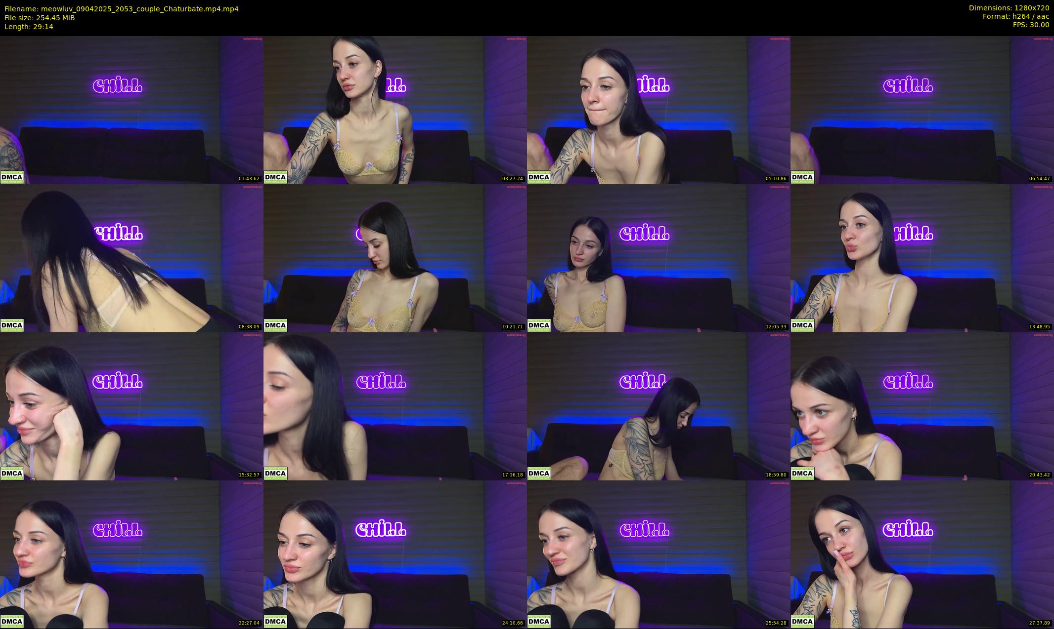 meowluv — 30 minute Chaturbate couple cam show recording, 720p, Apr 9, 2025