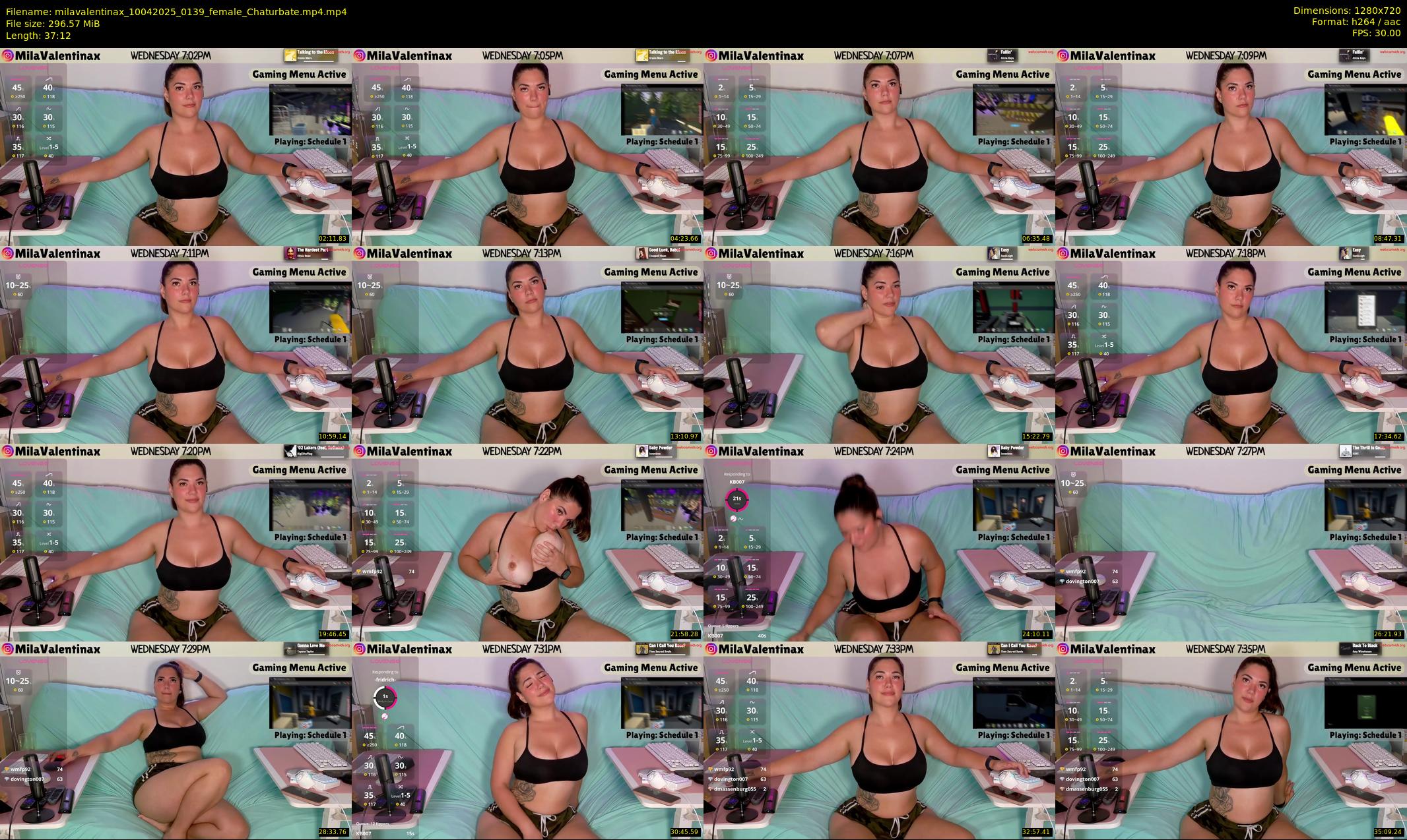 milavalentinax — 38 minute Chaturbate female cam show recording, 720p, Apr 10, 2025
