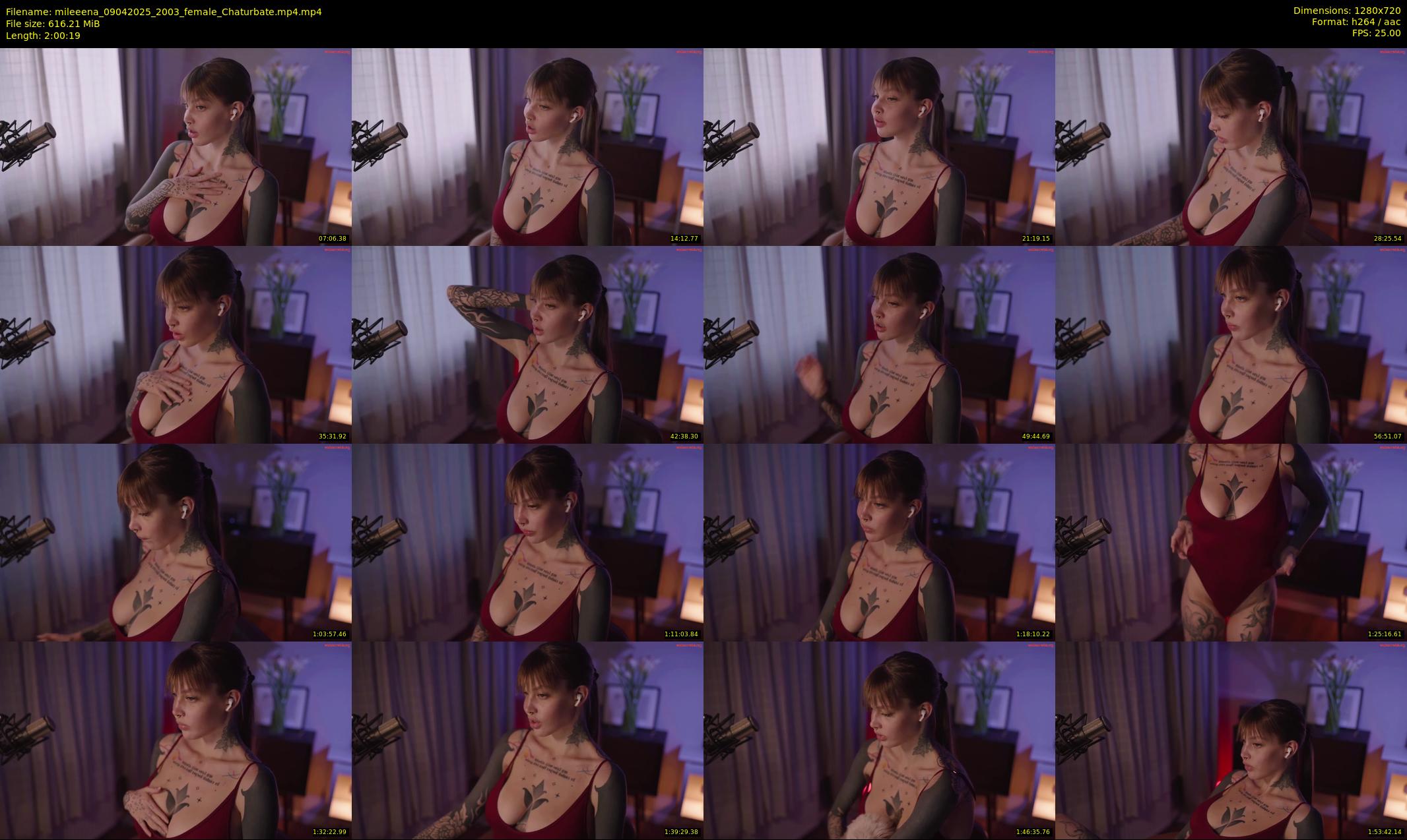 mileeena — 121 minute Chaturbate female cam show recording, 720p, Apr 9, 2025