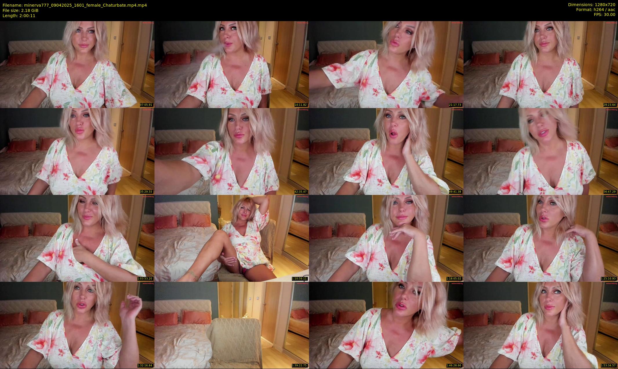 minerva777 — 121 minute Chaturbate female cam show recording, 720p, Apr 9, 2025