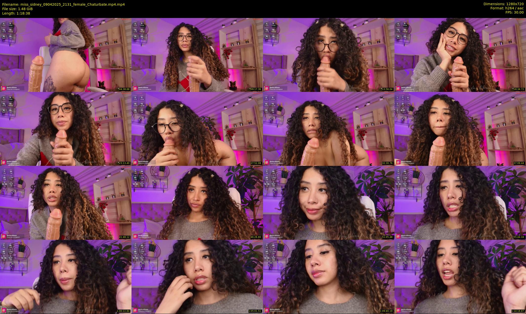 miss_sidney — 79 minute Chaturbate female cam show recording, 720p, Apr 9, 2025