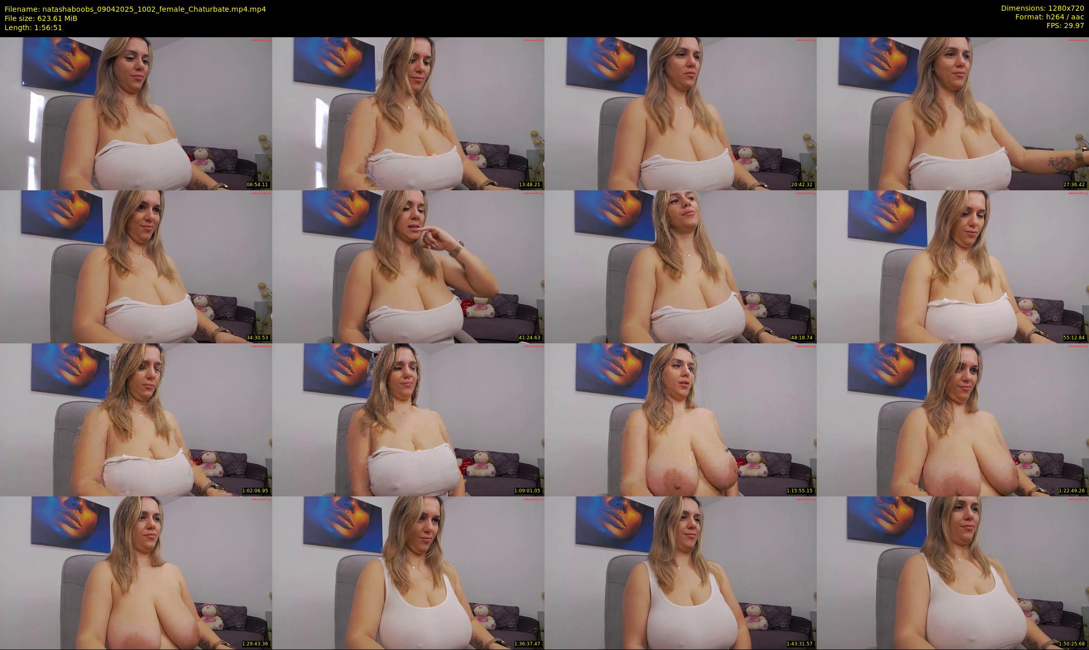 natashaboobs — 117 minute Chaturbate female cam show recording, 720p, Apr 9, 2025