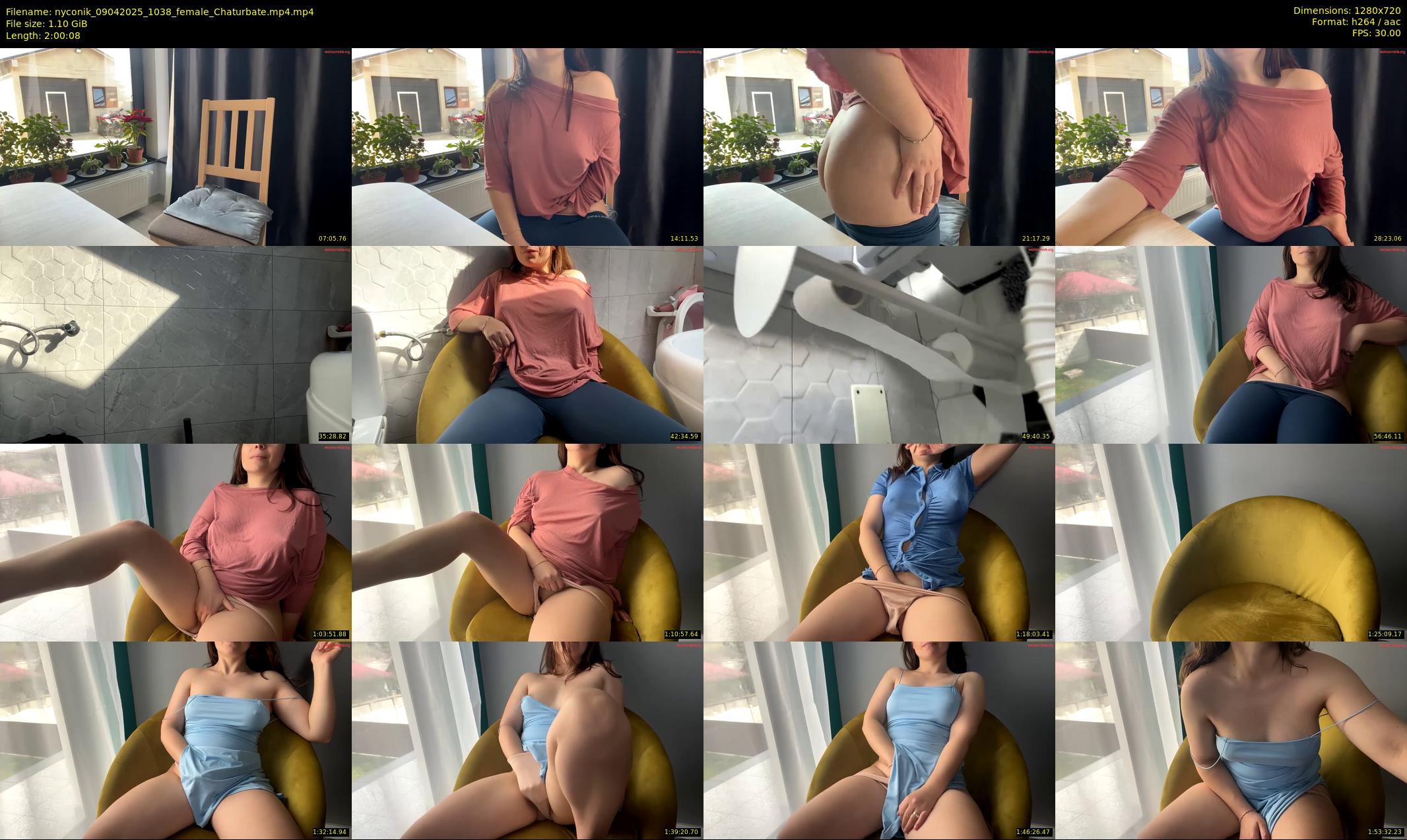 nyconik — 121 minute Chaturbate female cam show recording, 720p, Apr 9, 2025