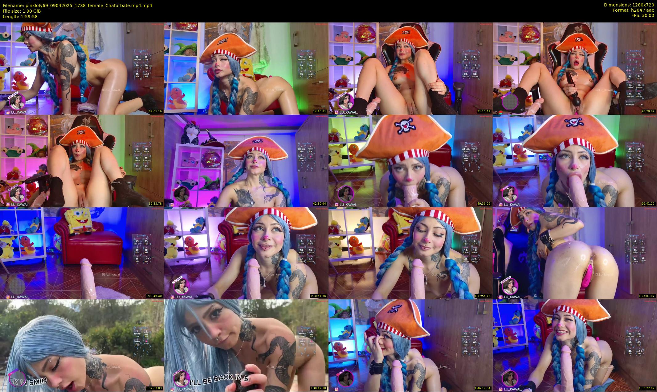 pinkloly69 — 120 minute Chaturbate female cam show recording, 720p, Apr 9, 2025