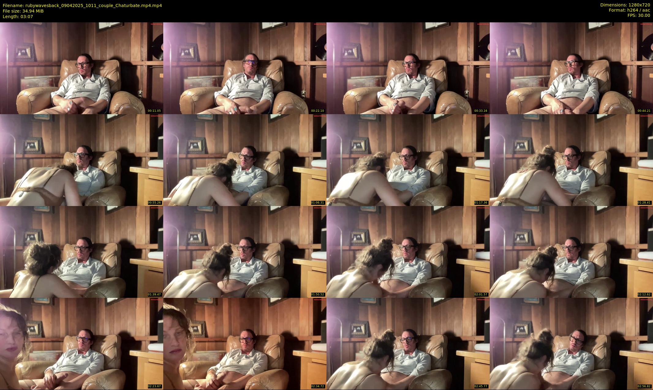 rubywavesback — 4 minute Chaturbate couple cam show recording, 720p, Apr 9, 2025