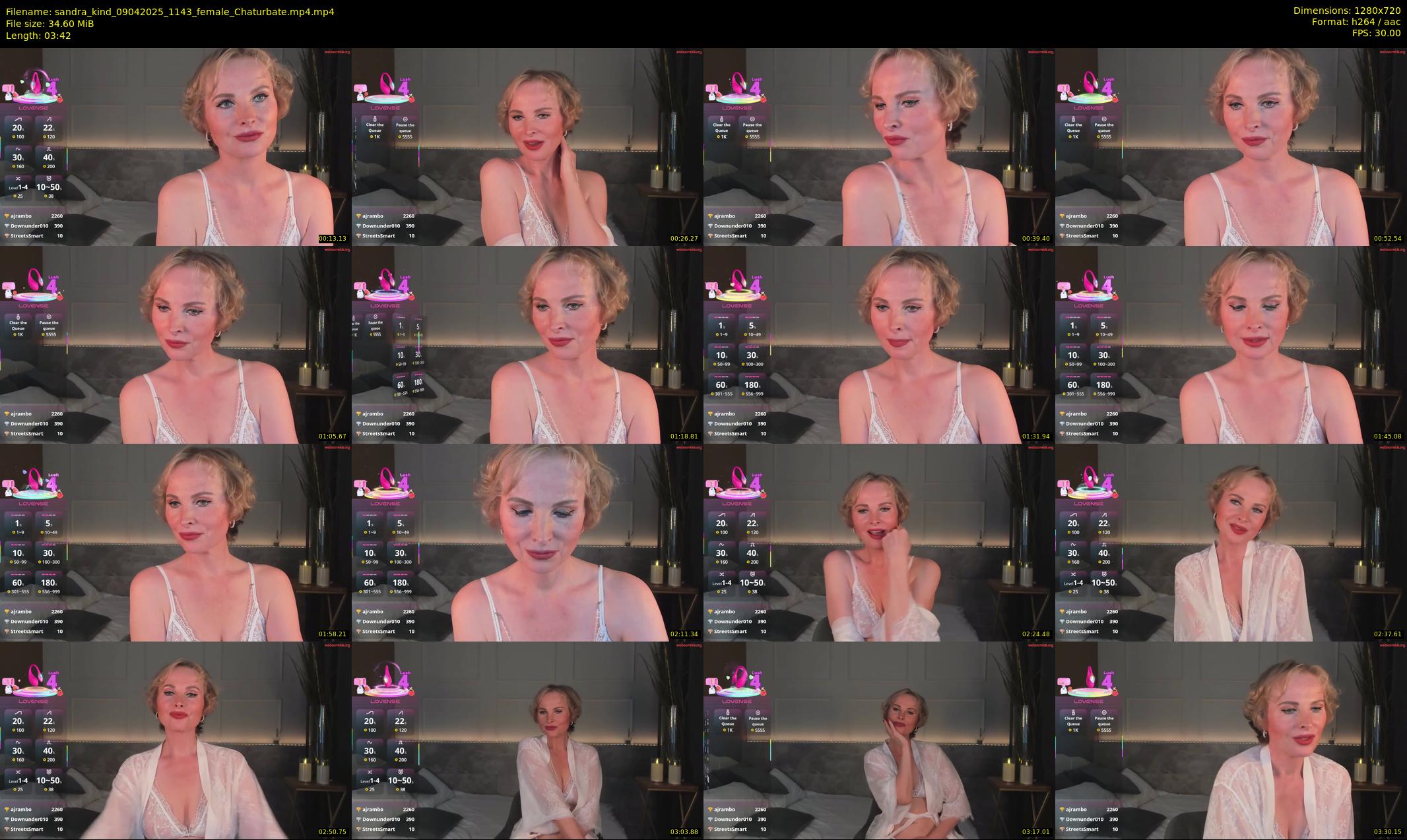 sandra_kind — 4 minute Chaturbate female cam show recording, 720p, Apr 9, 2025