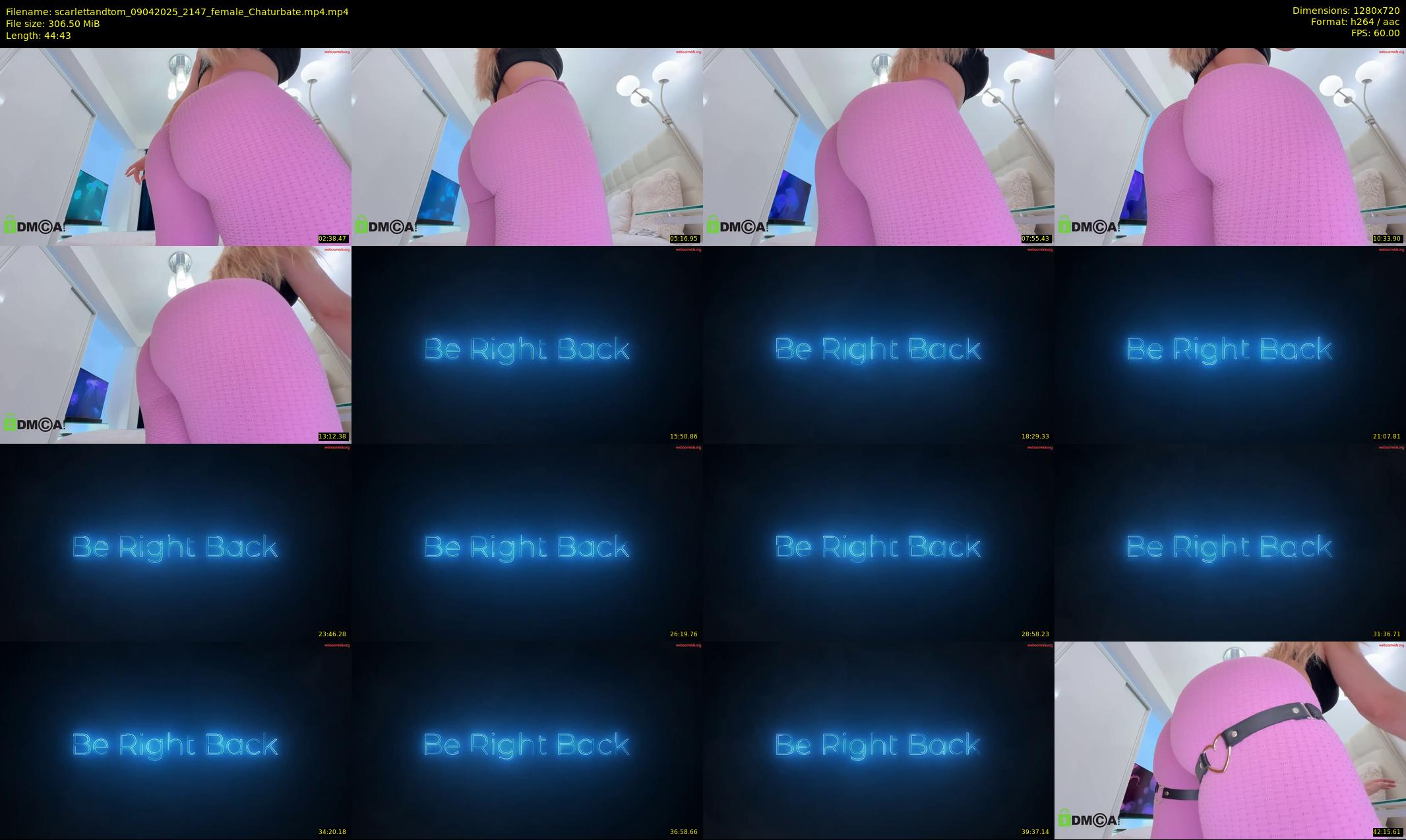 scarlettandtom — 45 minute Chaturbate couple cam show recording, 720p, Apr 9, 2025