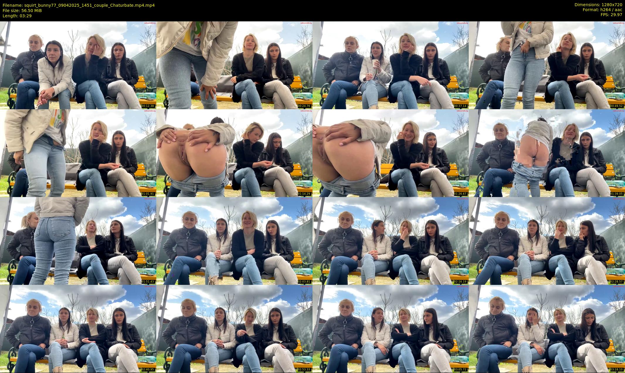 squirt_bunny77 — 4 minute Chaturbate couple cam show recording, 720p, Apr 9, 2025