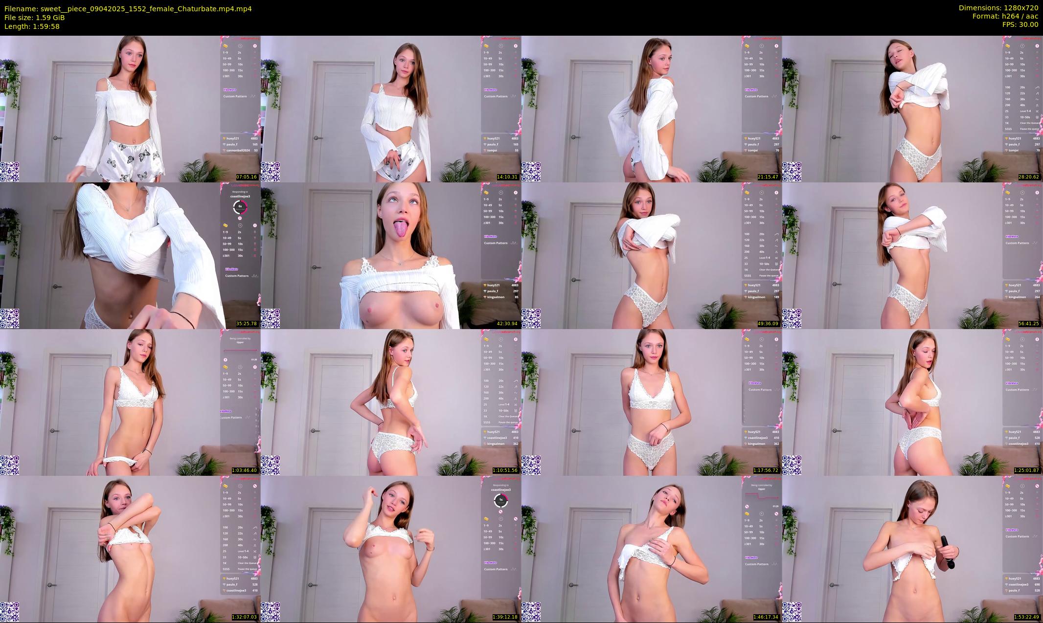 sweet__piece — 120 minute Chaturbate female cam show recording, 720p, Apr 9, 2025