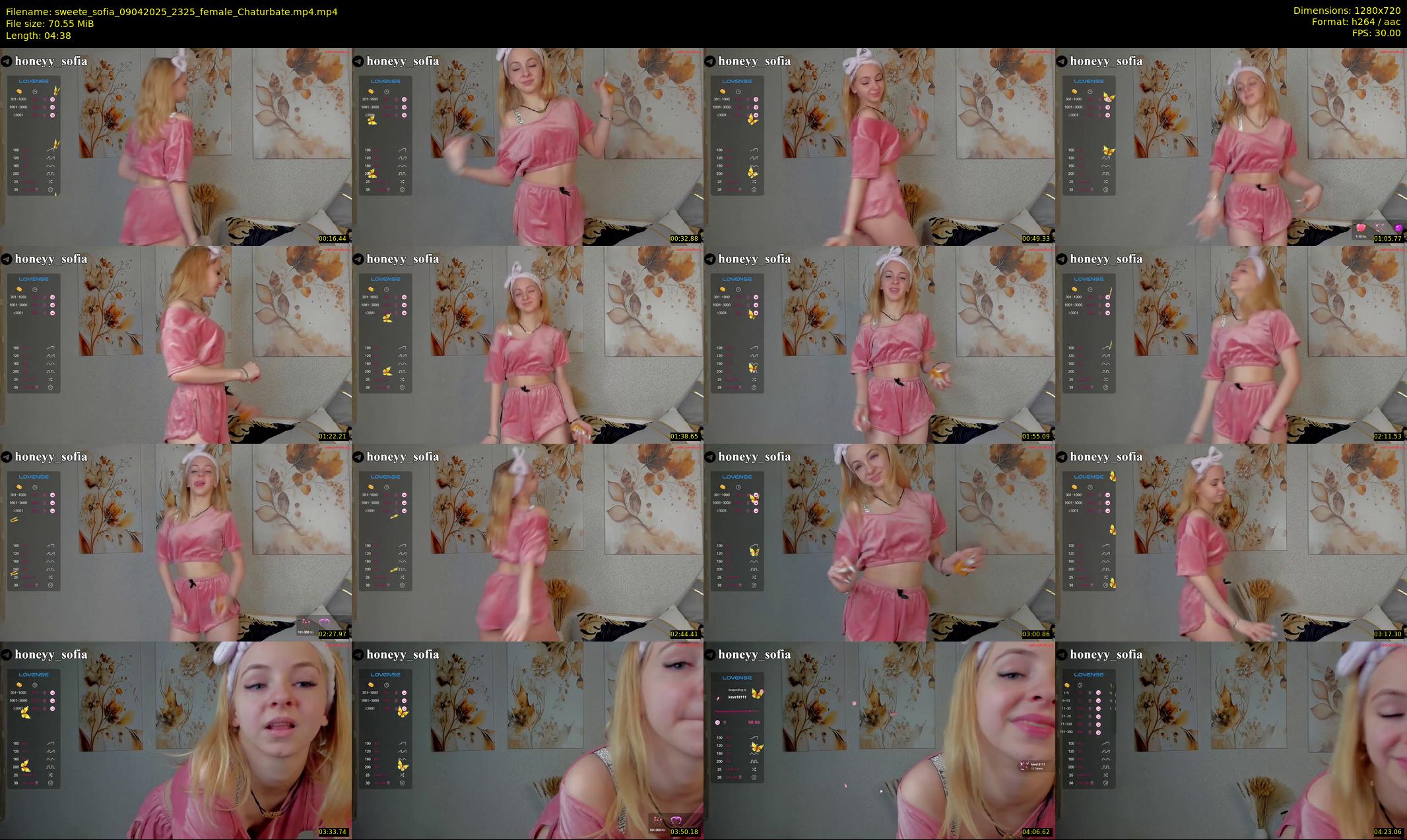 sweete_sofia — 5 minute Chaturbate female cam show recording, 720p, Apr 9, 2025