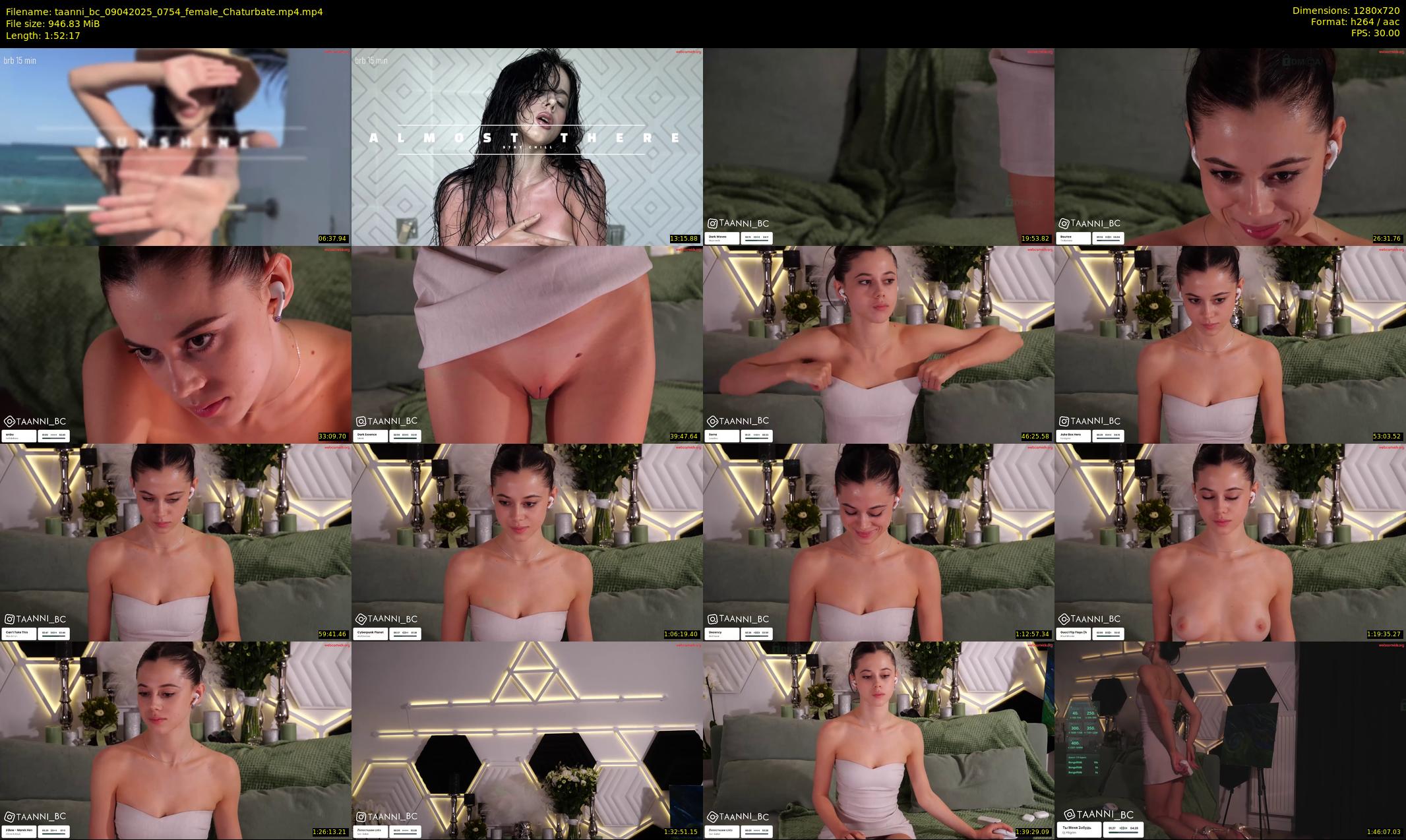 taanni_bc — 113 minute Chaturbate female cam show recording, 720p, Apr 9, 2025