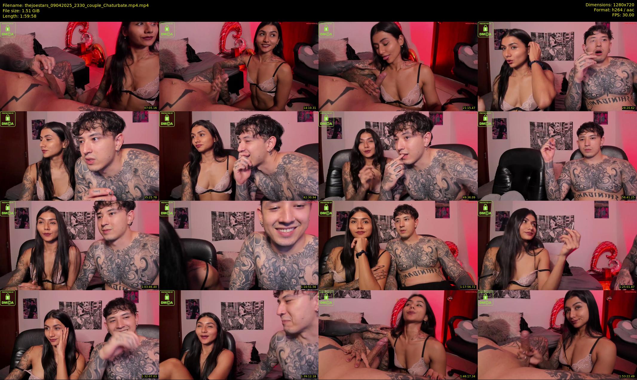 thejoestars — 120 minute Chaturbate couple cam show recording, 720p, Apr 9, 2025