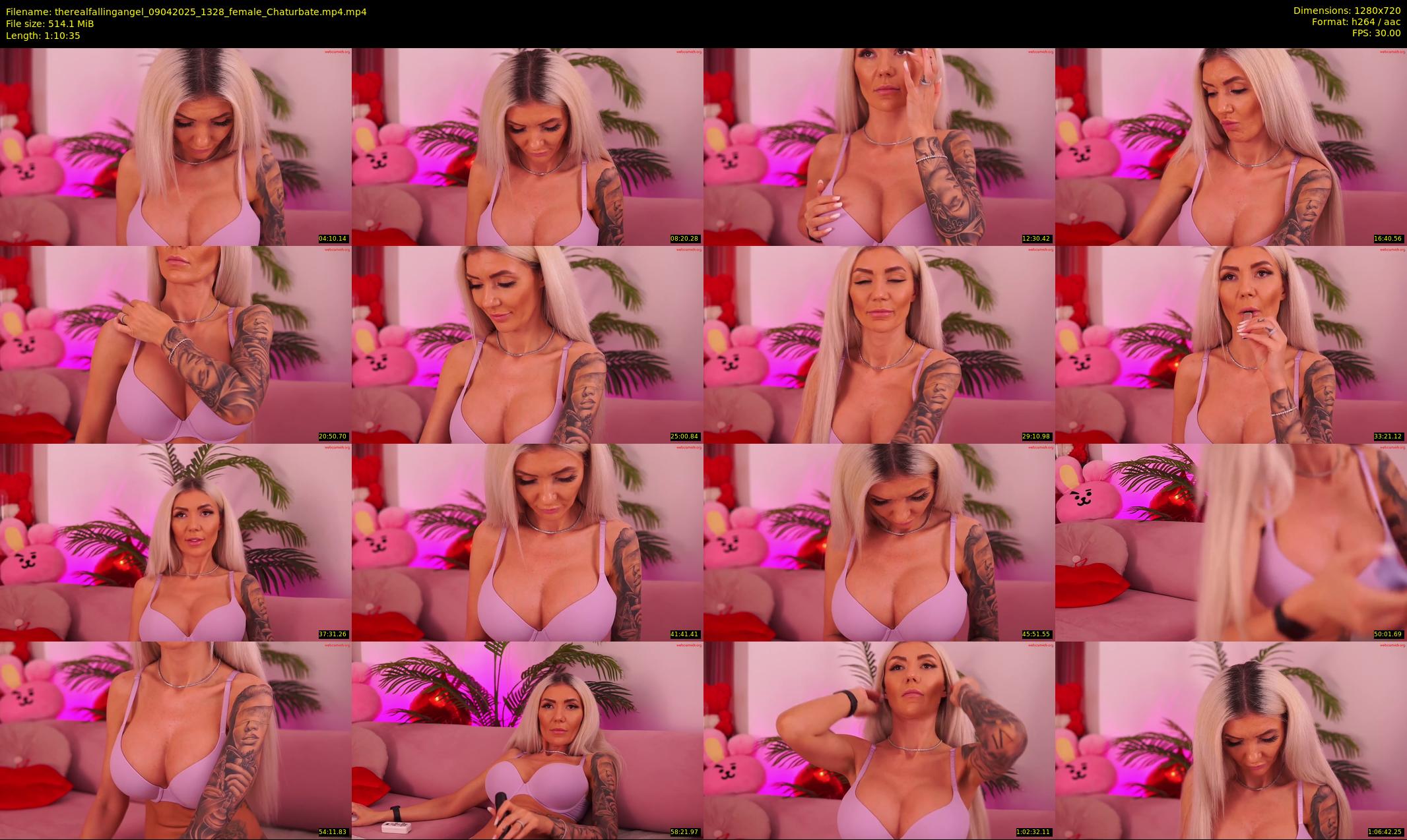 therealfallingangel — 71 minute Chaturbate female cam show recording, 720p, Apr 9, 2025