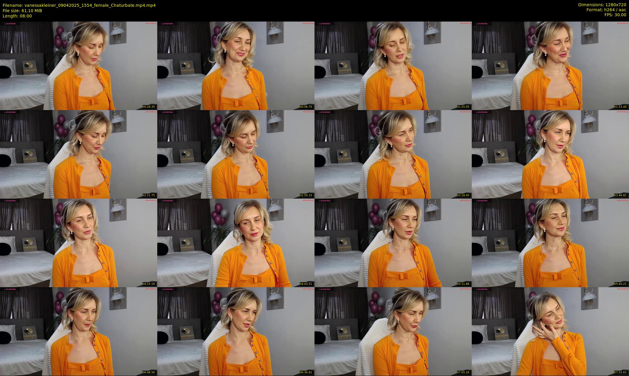 vanessakleiner — 8 minute Chaturbate female cam show recording, 720p, Apr 9, 2025