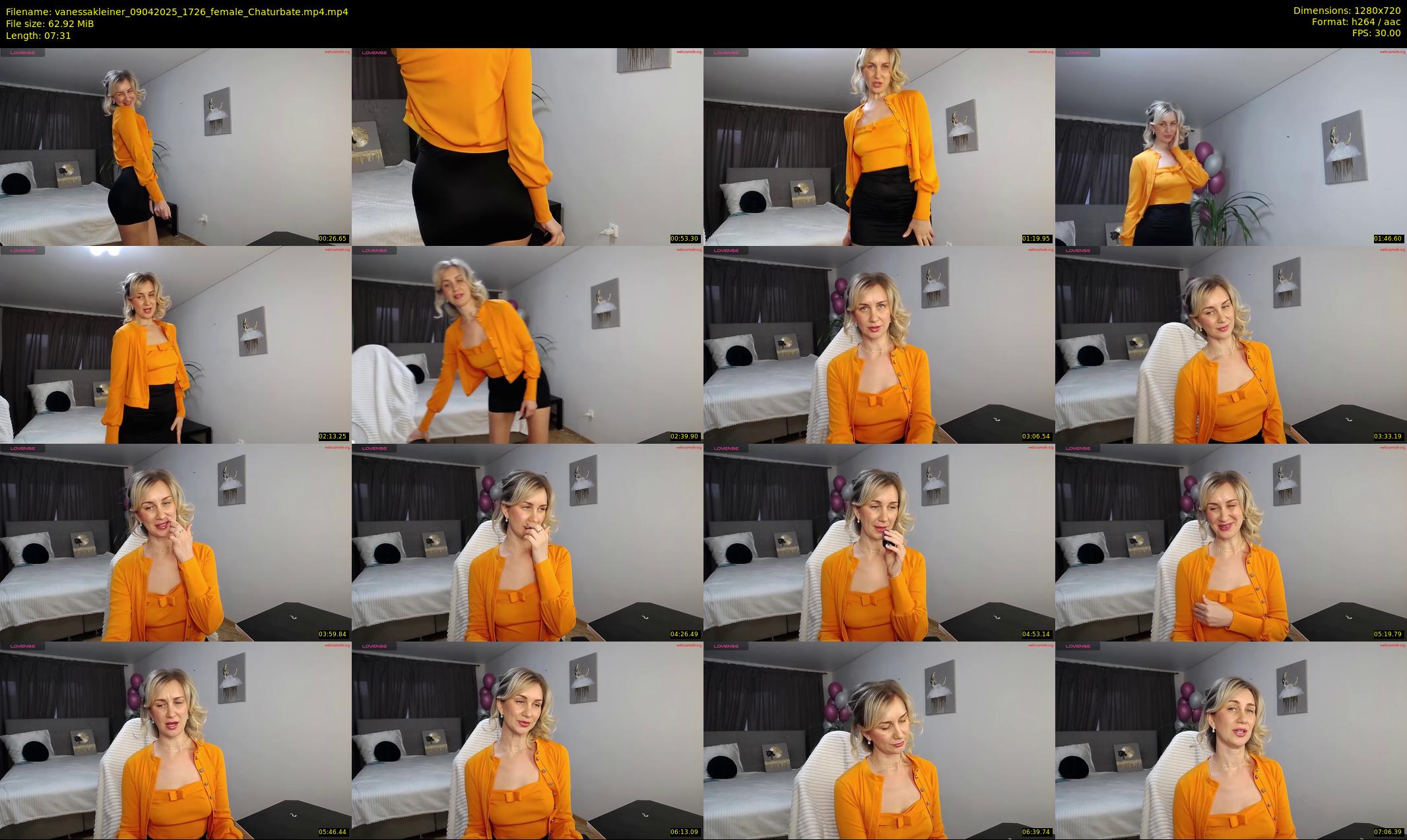 vanessakleiner — 8 minute Chaturbate female cam show recording, 720p, Apr 9, 2025