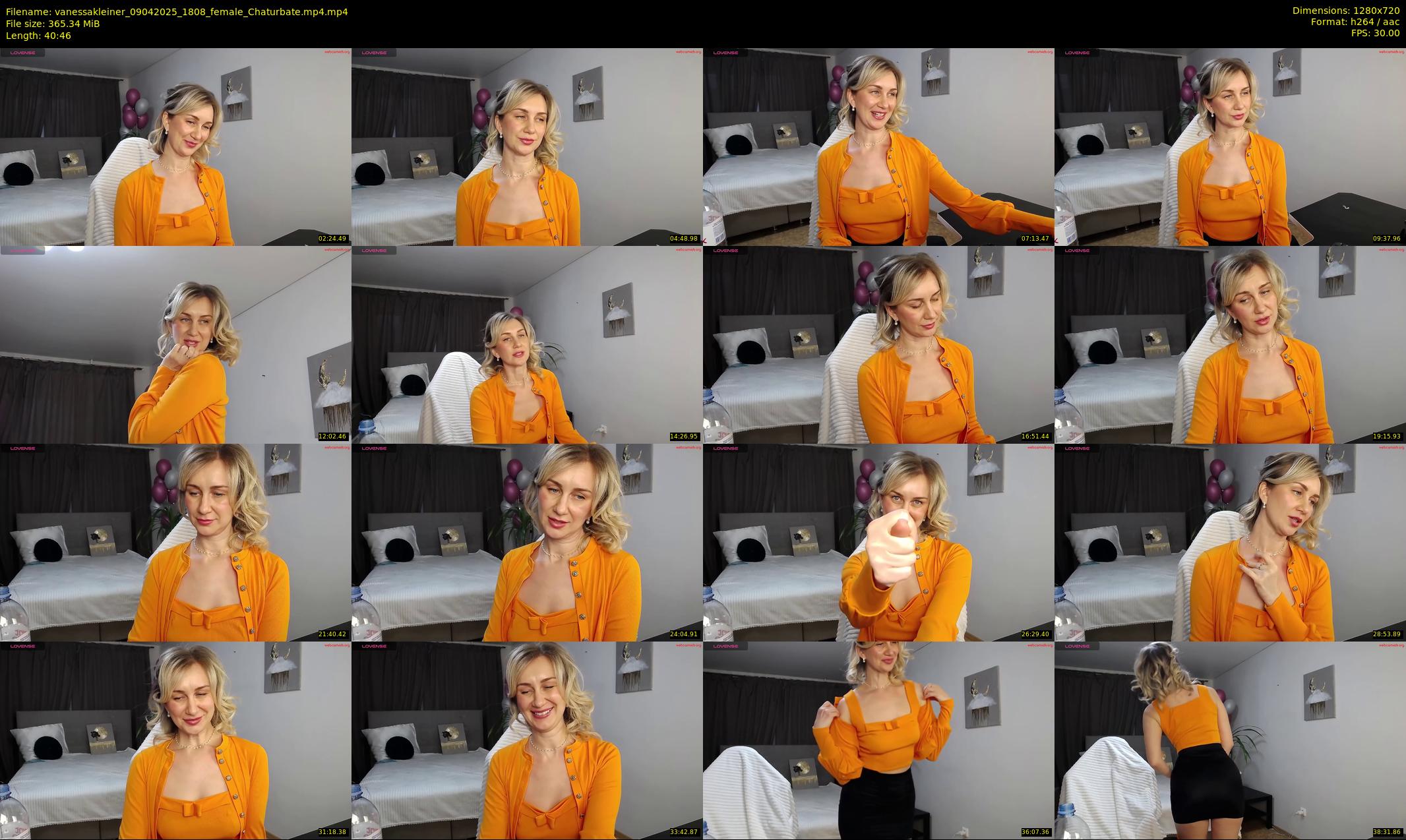 vanessakleiner — 41 minute Chaturbate female cam show recording, 720p, Apr 9, 2025