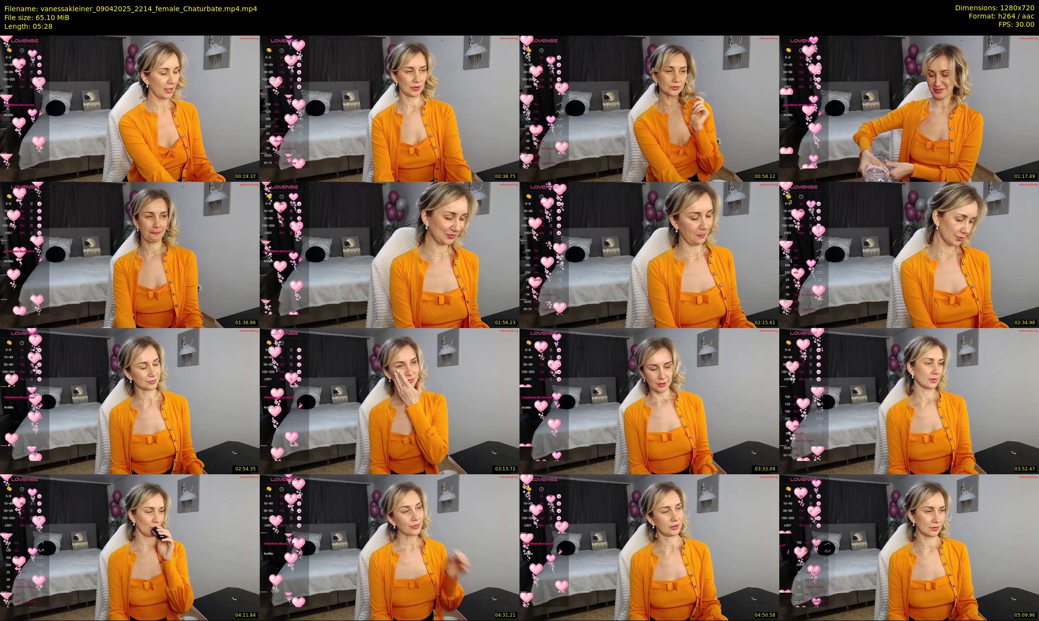 vanessakleiner — 6 minute Chaturbate female cam show recording, 720p, Apr 9, 2025