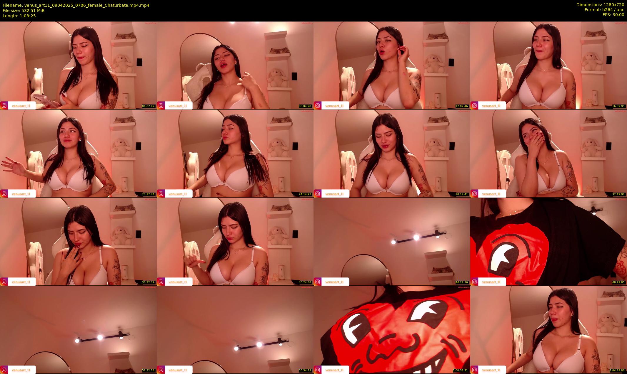 venus_art11 — 69 minute Chaturbate female cam show recording, 720p, Apr 9, 2025