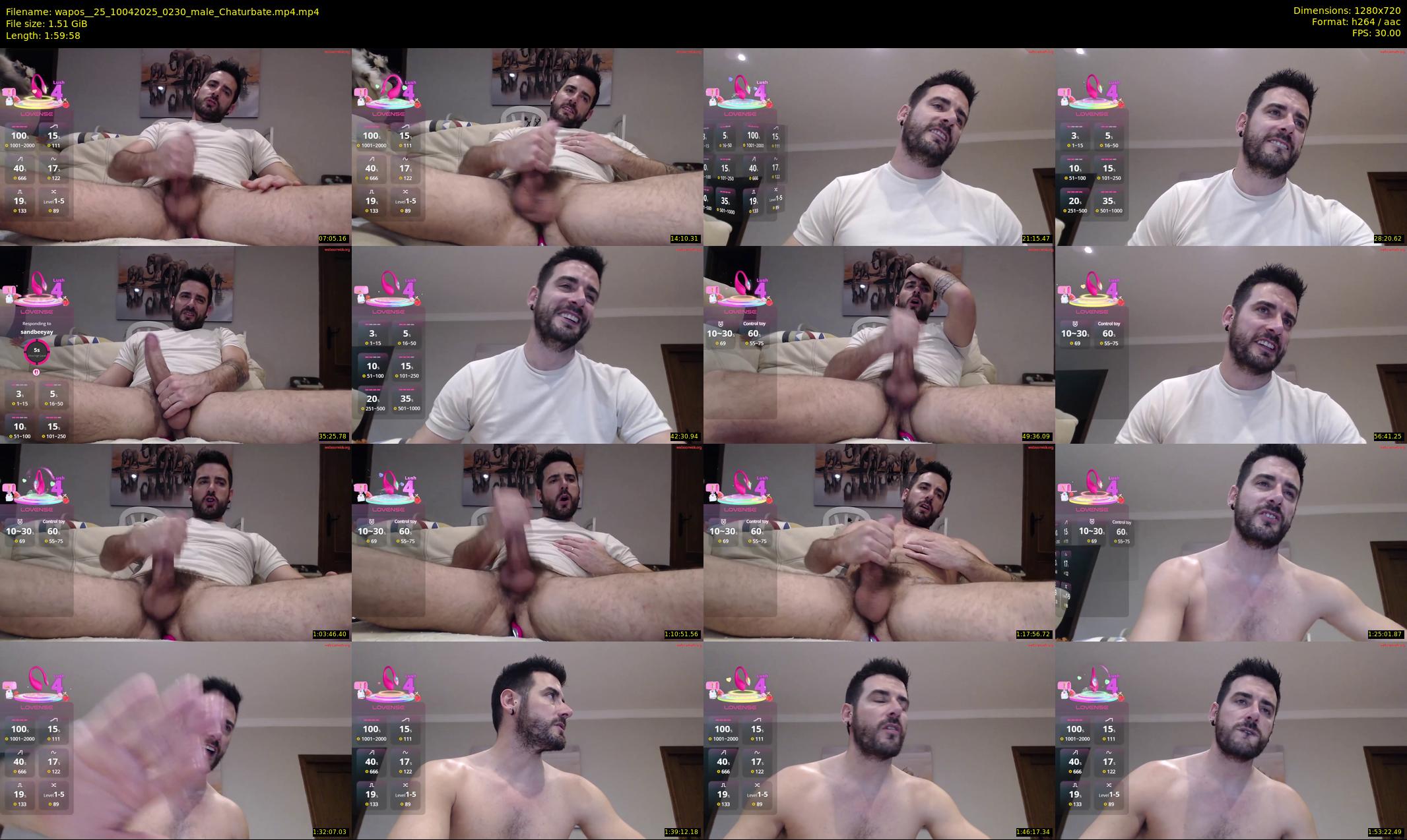 wapos__25 — 120 minute Chaturbate male cam show recording, 720p, Apr 10, 2025