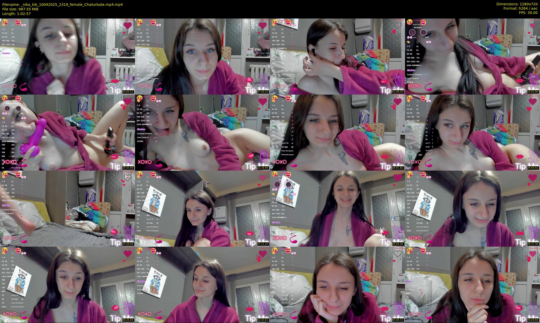 _nika_kik — 63 minute Chaturbate female cam show recording, 720p, Apr 10, 2025