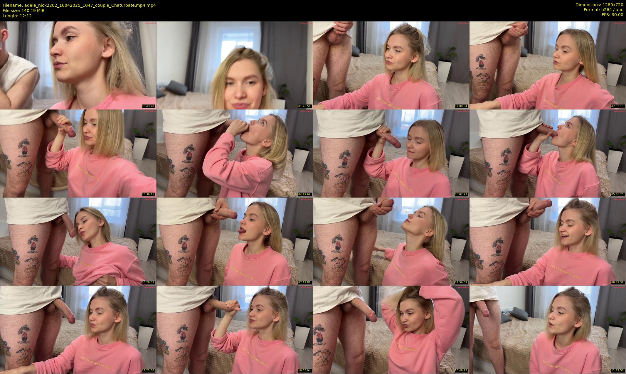 adele_nick2202 — 13 minute Chaturbate couple cam show recording, 720p, Apr 10, 2025