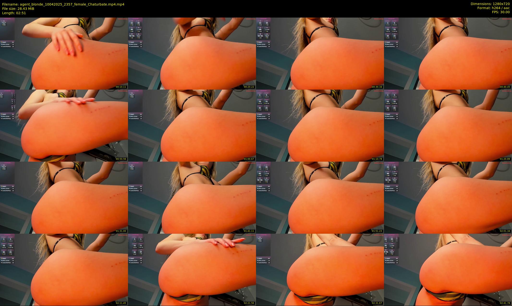 agent_blonde — 3 minute Chaturbate female cam show recording, 720p, Apr 10, 2025
