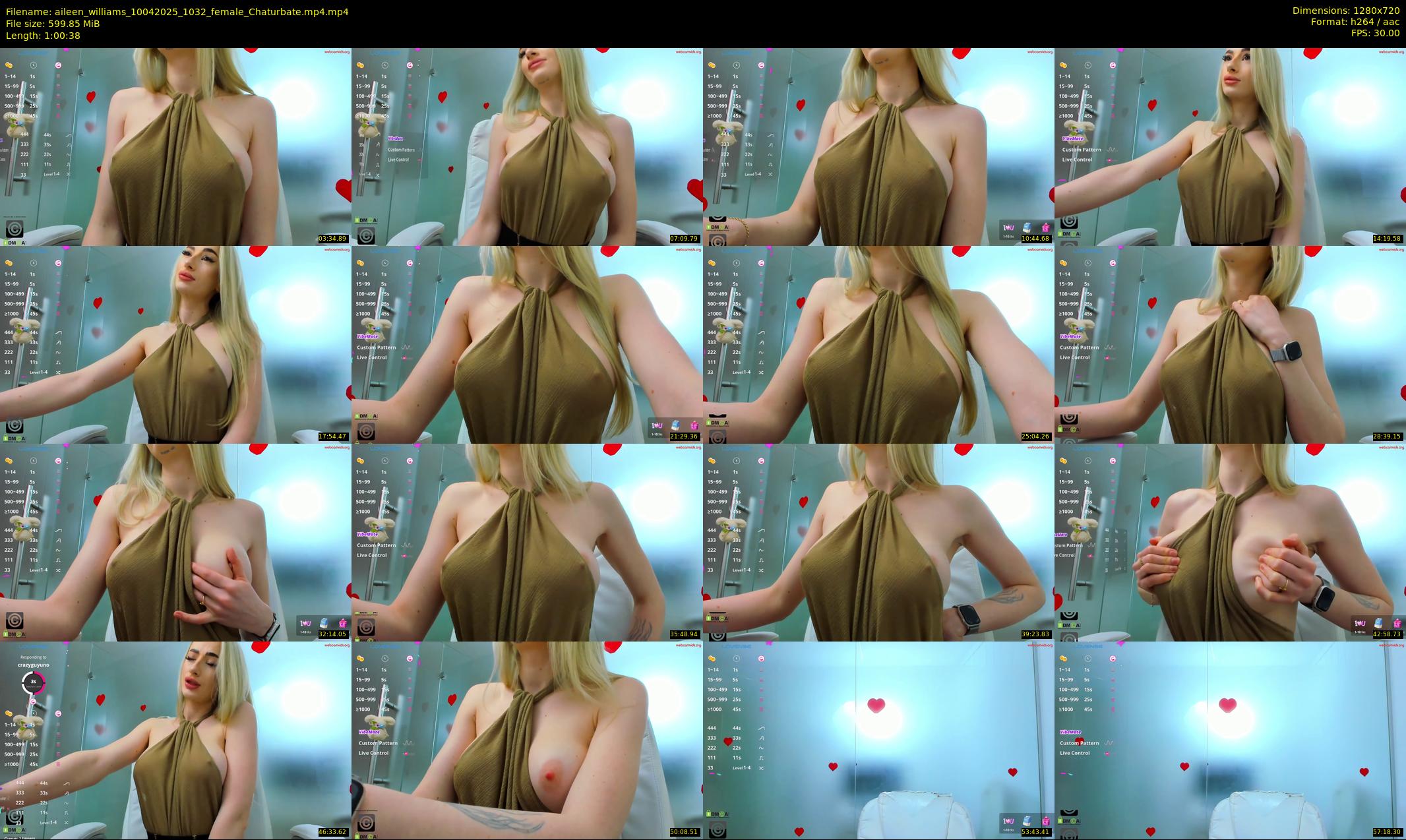 aileen_williams — 61 minute Chaturbate female cam show recording, 720p, Apr 10, 2025