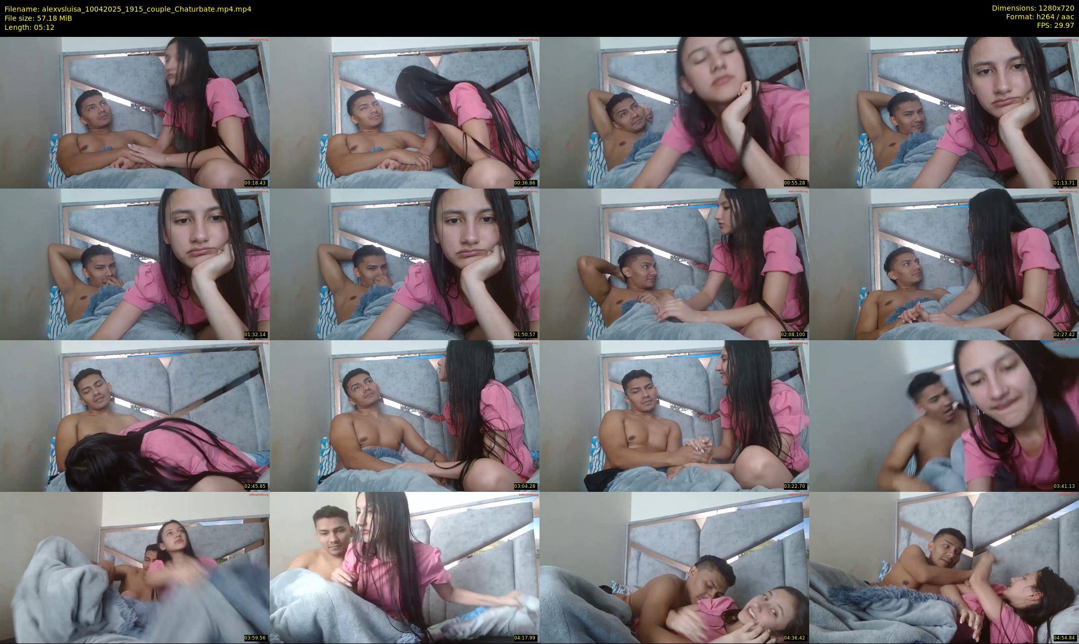 alexvsluisa — 6 minute Chaturbate couple cam show recording, 720p, Apr 10, 2025