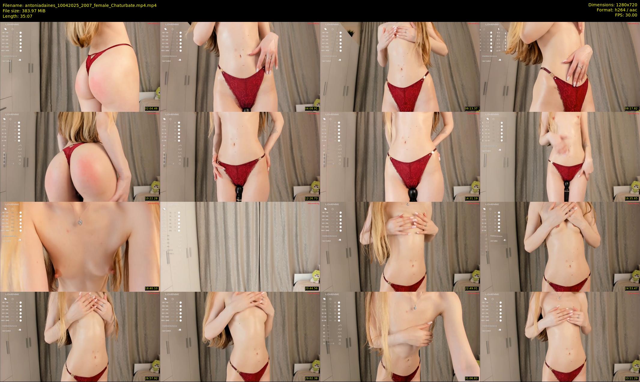 antoniadaines — 36 minute Chaturbate female cam show recording, 720p, Apr 10, 2025