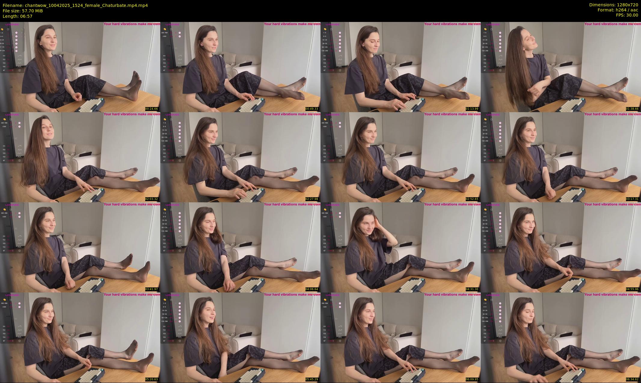 chantwow — 7 minute Chaturbate female cam show recording, 720p, Apr 10, 2025