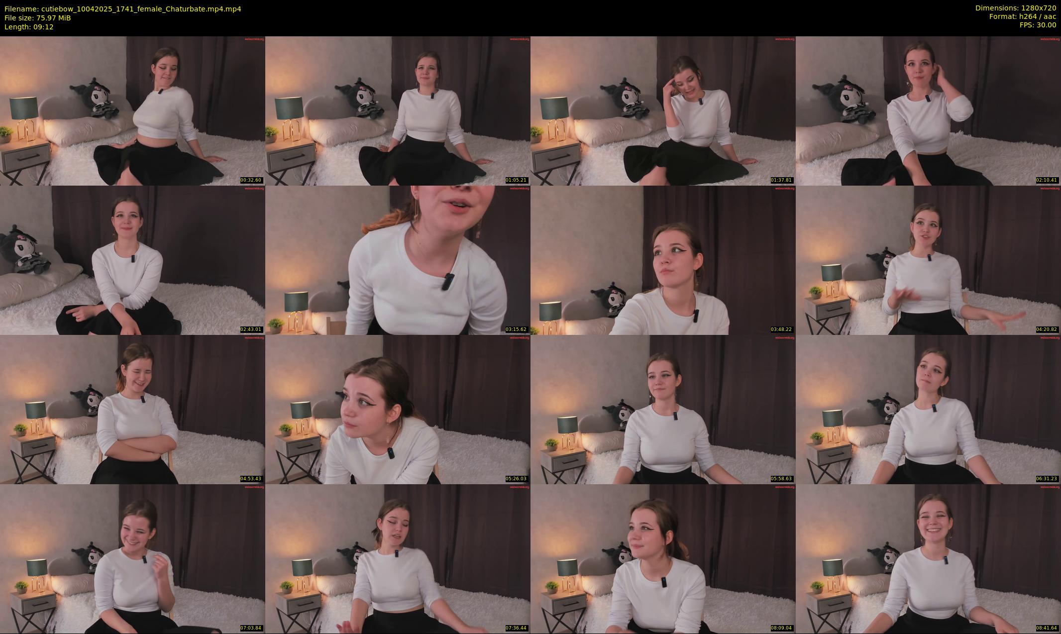 cutiebow — 10 minute Chaturbate female cam show recording, 720p, Apr 10, 2025