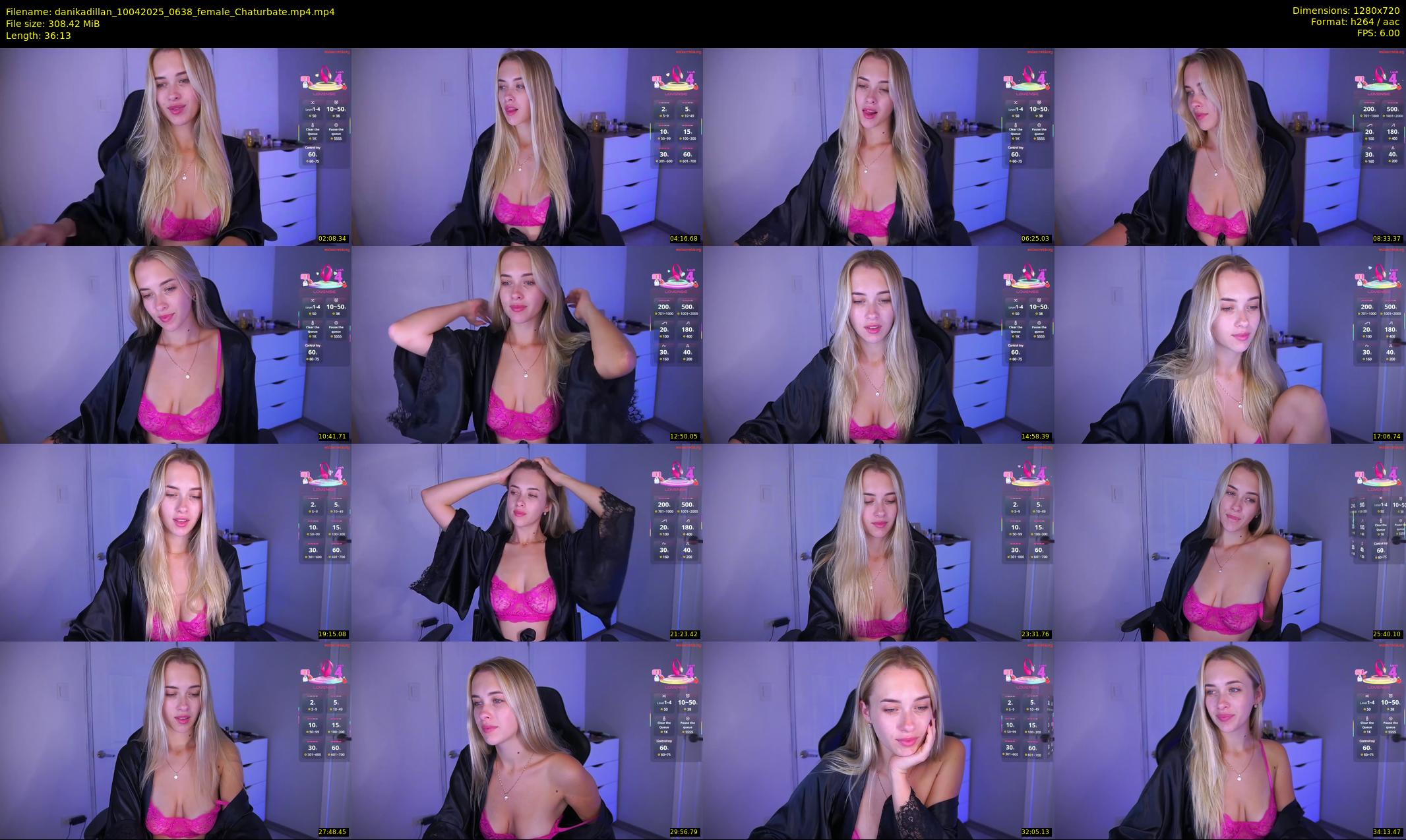 danikadillan — 37 minute Chaturbate female cam show recording, 720p, Apr 10, 2025
