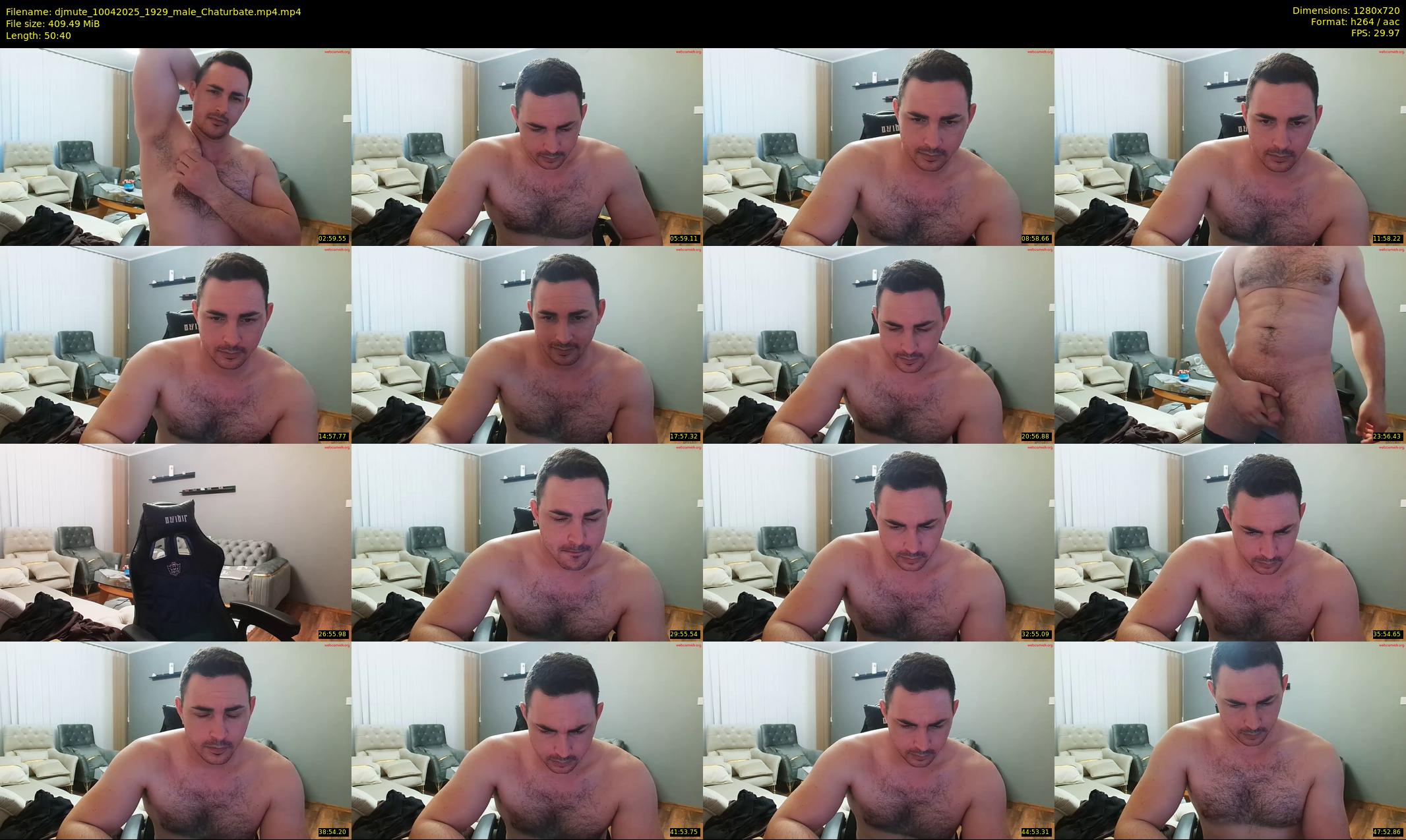 djmute — 51 minute Chaturbate male cam show recording, 720p, Apr 10, 2025