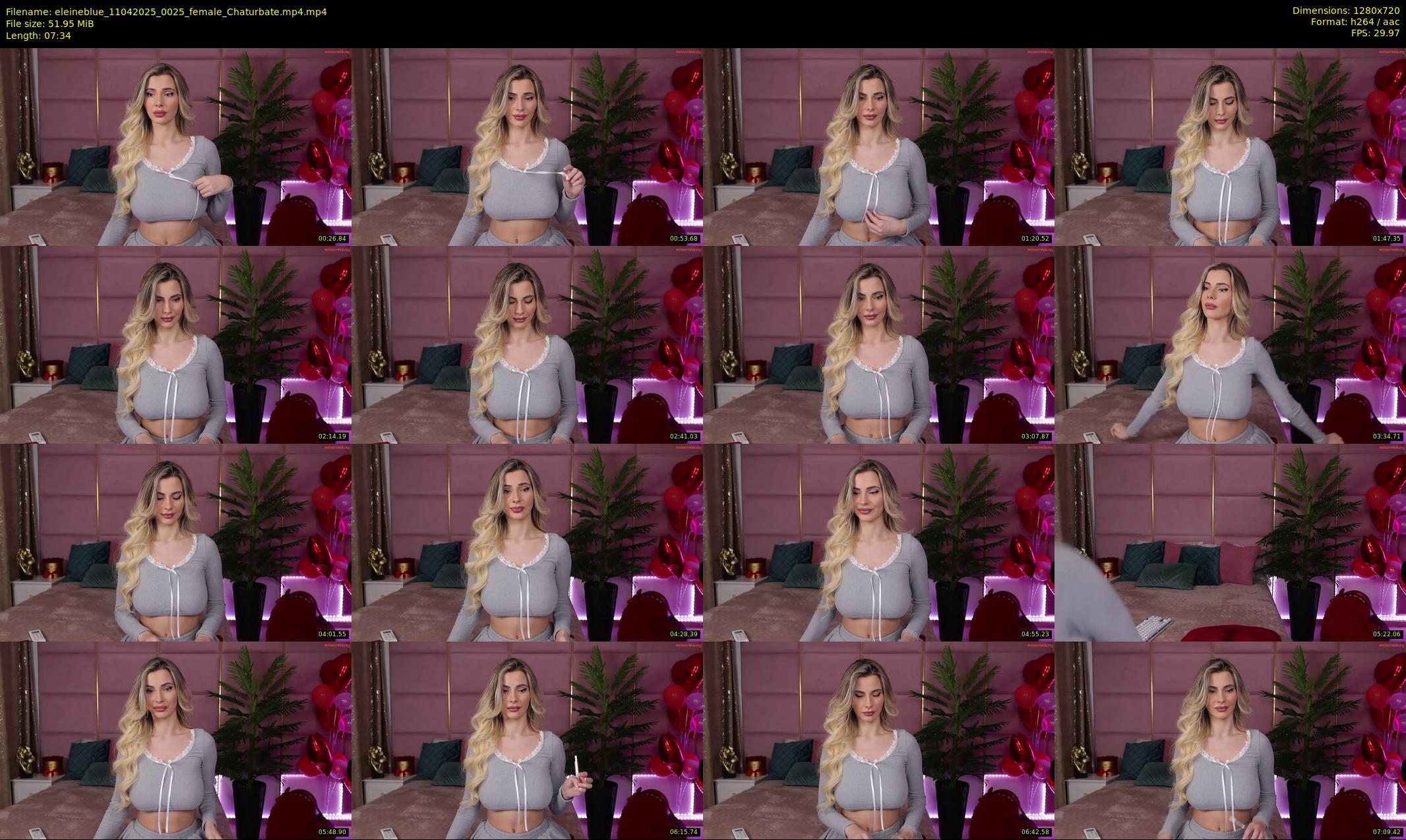 eleineblue — 8 minute Chaturbate female cam show recording, 720p, Apr 11, 2025