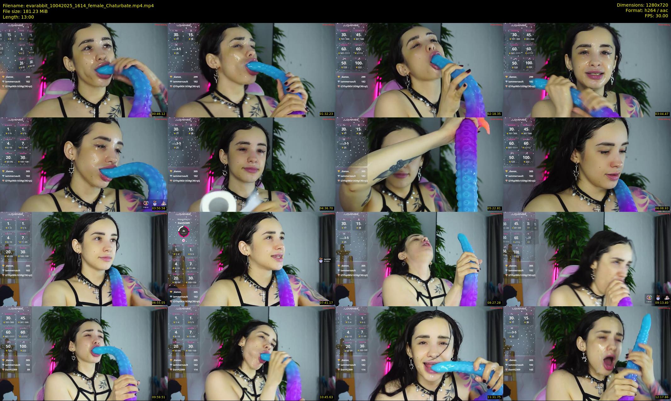 evarabbit — 13 minute Chaturbate female cam show recording, 720p, Apr 10, 2025