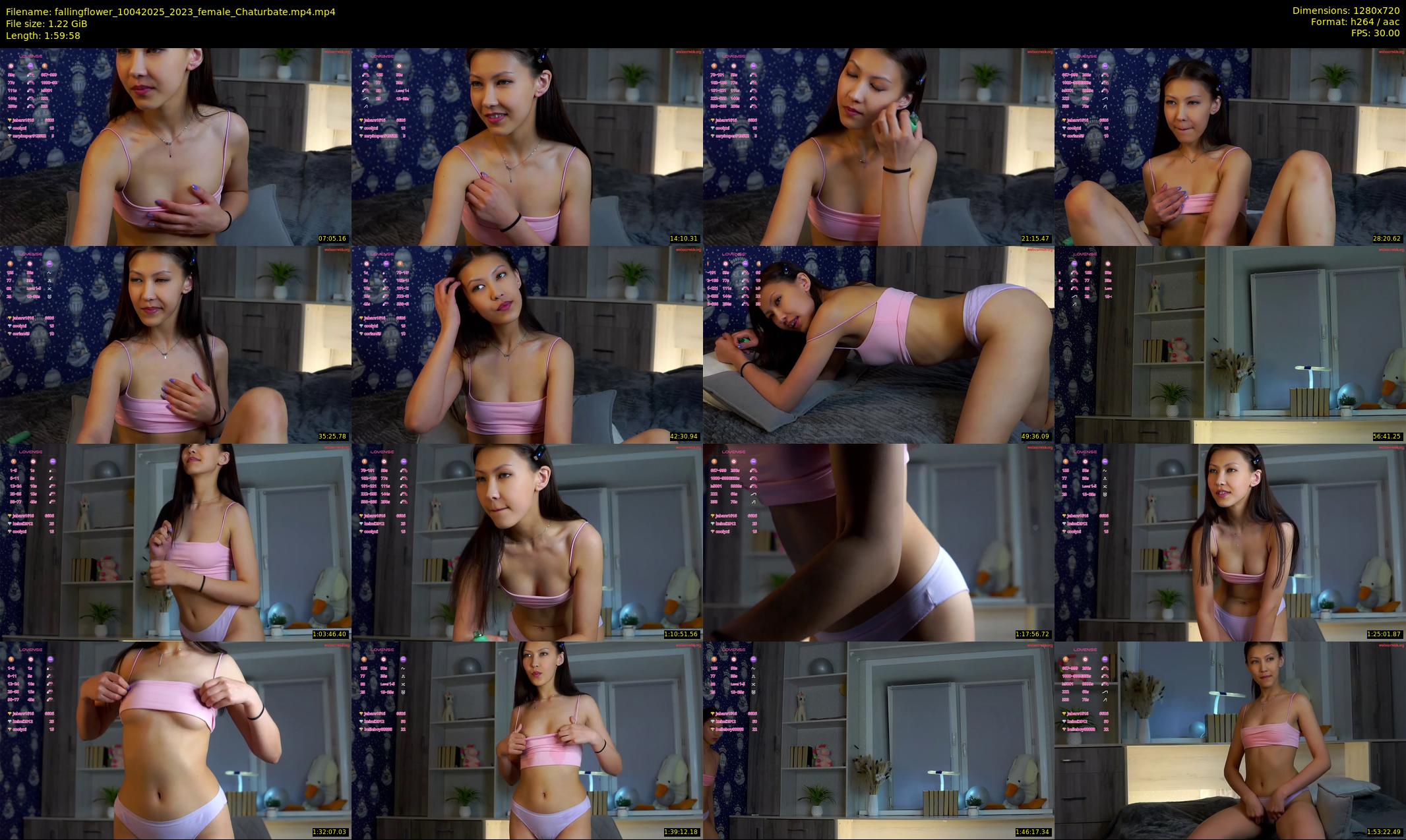 fallingflower — 120 minute Chaturbate female cam show recording, 720p, Apr 10, 2025
