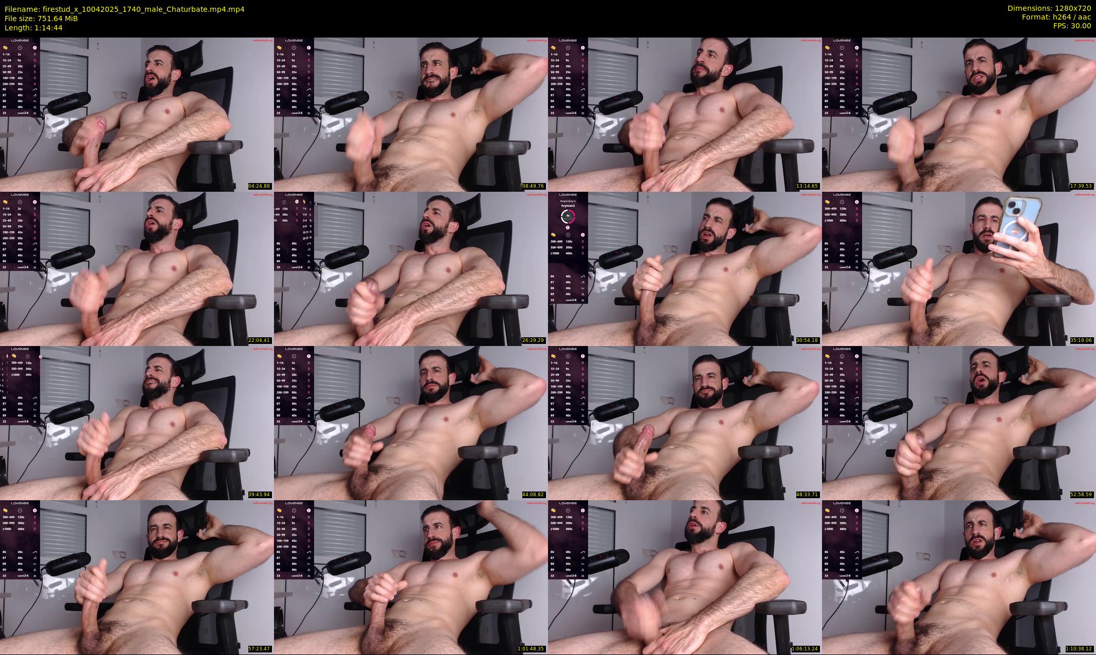 firestud_x — 75 minute Chaturbate male cam show recording, 720p, Apr 10, 2025