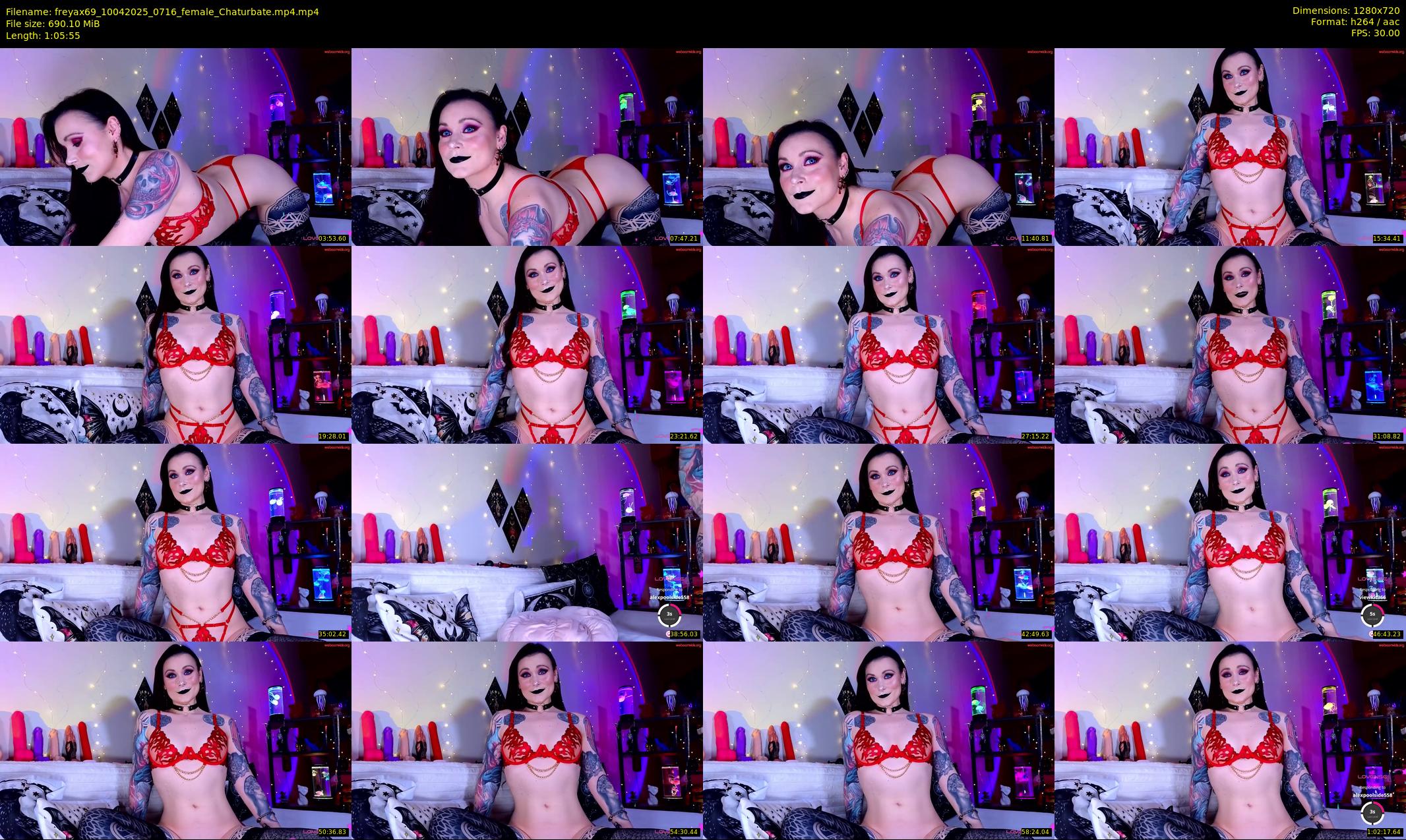 freyax69 — 66 minute Chaturbate female cam show recording, 720p, Apr 10, 2025