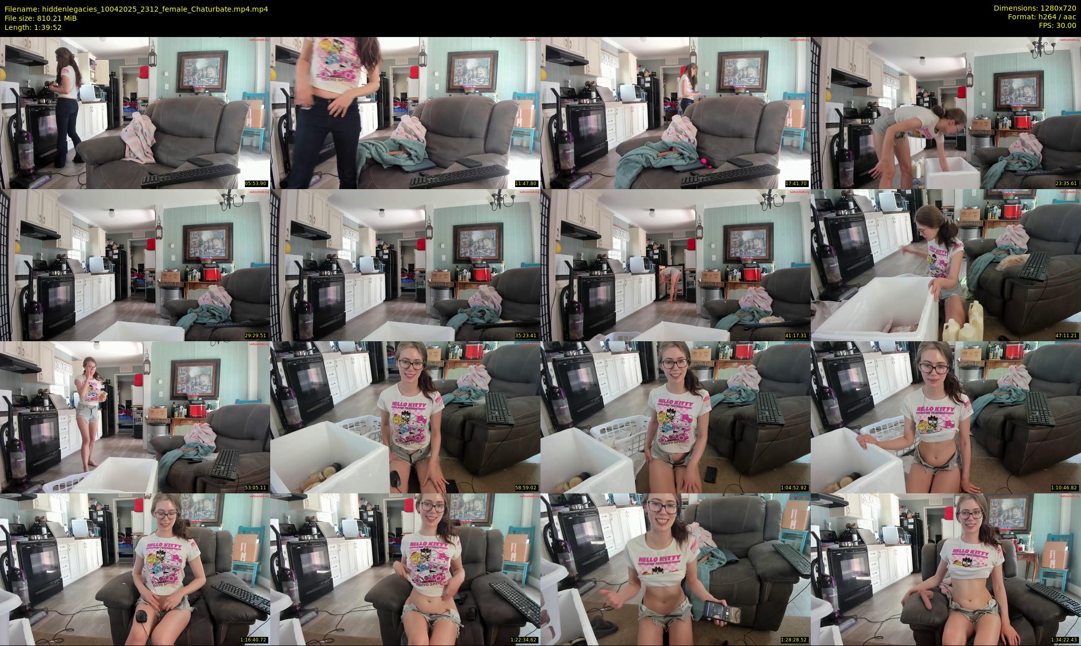 hiddenlegacies — 100 minute Chaturbate female cam show recording, 720p, Apr 10, 2025