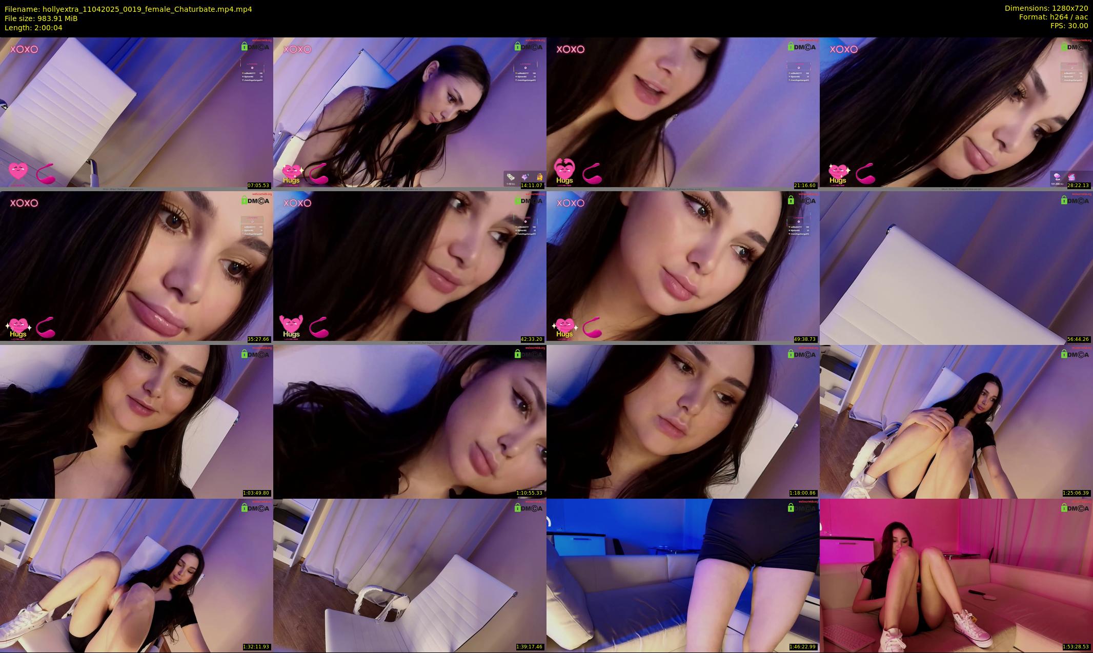 hollyextra — 121 minute Chaturbate female cam show recording, 720p, Apr 11, 2025