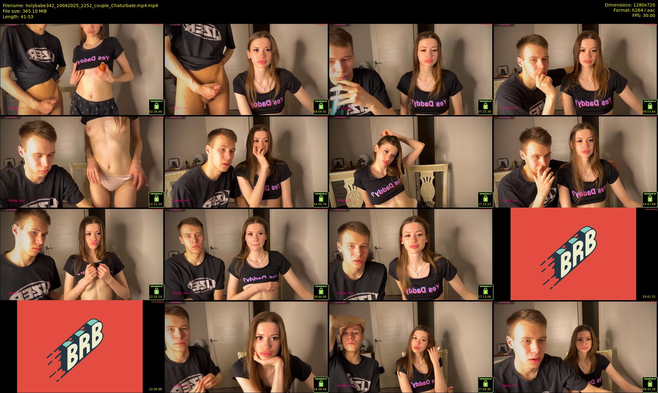 holybabe342 — 42 minute Chaturbate couple cam show recording, 720p, Apr 10, 2025