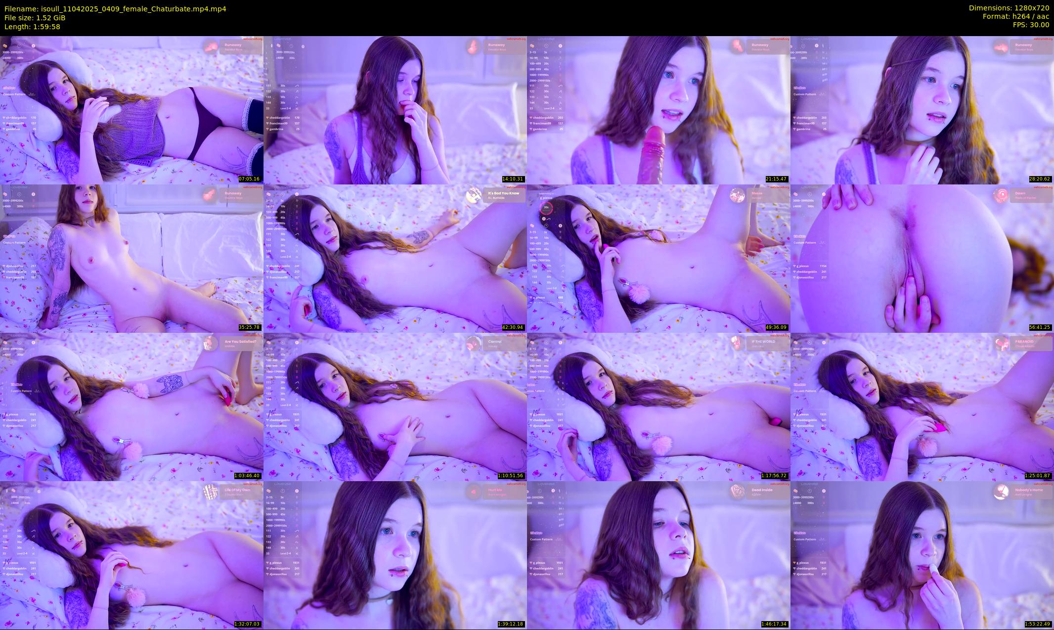 isoull — 120 minute Chaturbate female cam show recording, 720p, Apr 11, 2025